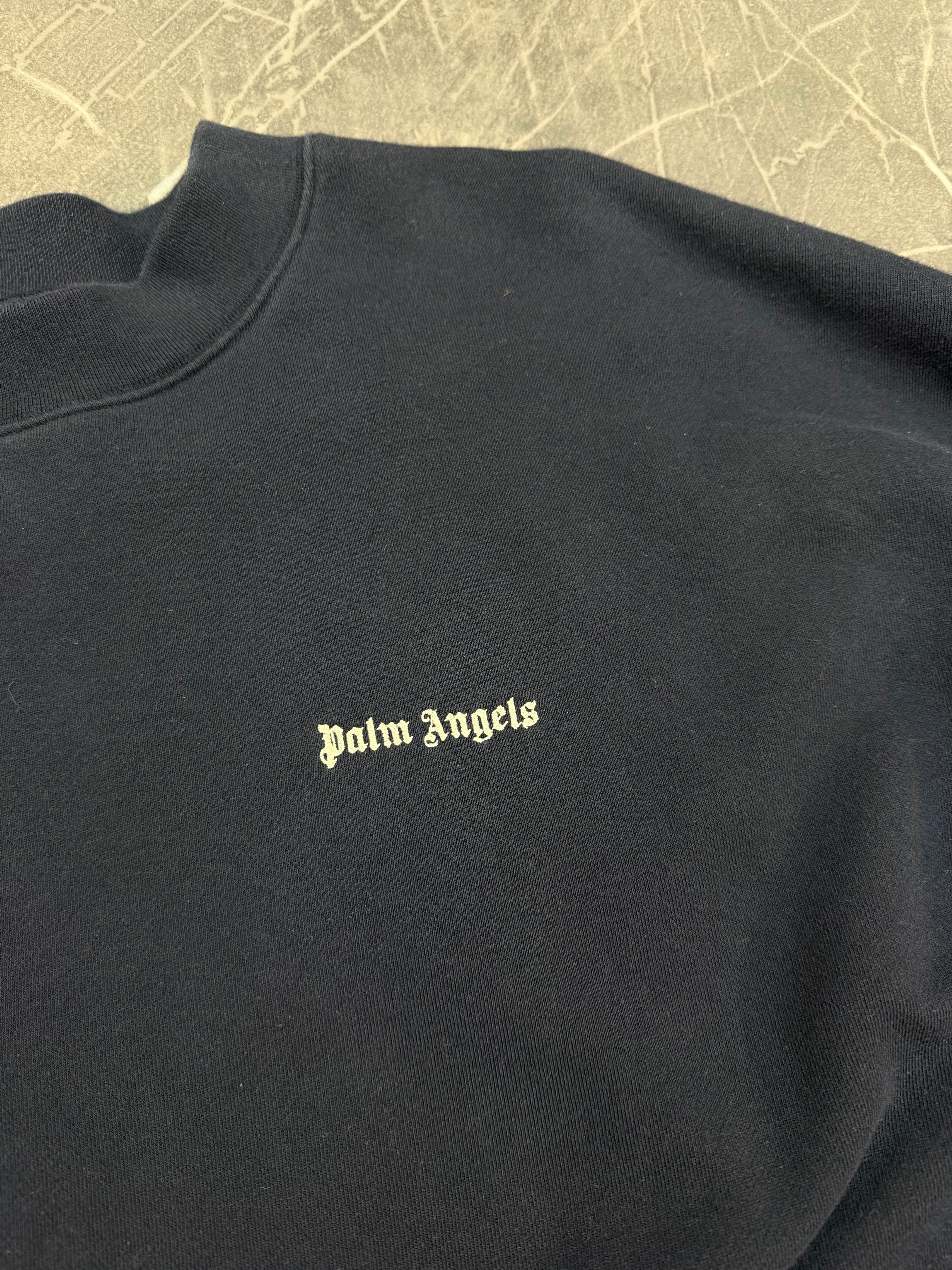 Palm Angels Embroidered Sweatshirt “Navy”