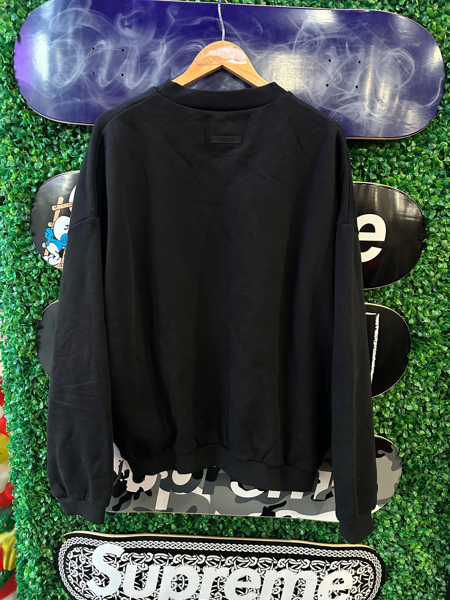 Essentials Crewneck “Fear of God State” Black