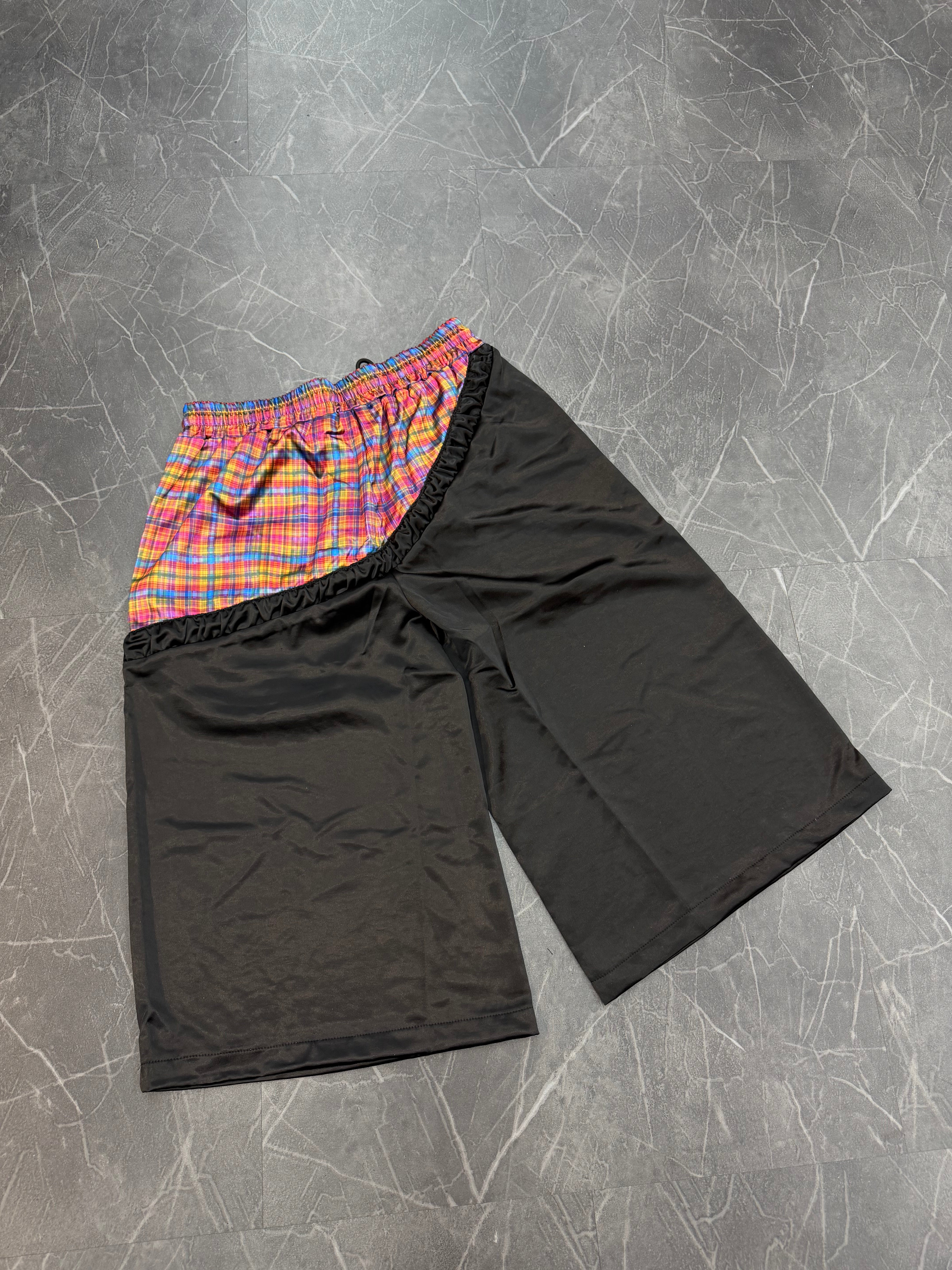 Misfit Mania Slanted Basketball Shorts “Black”