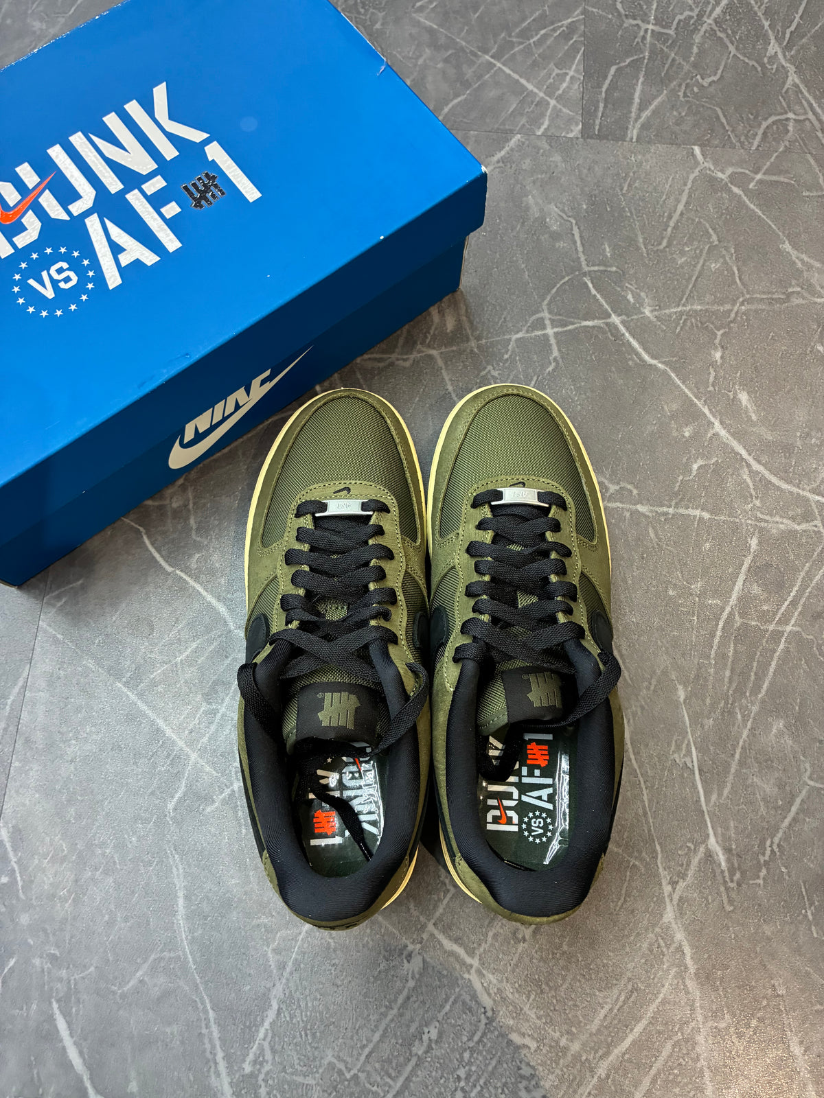 Nike Air Force 1 Undefeated Ballistic Dunk vs. AF1