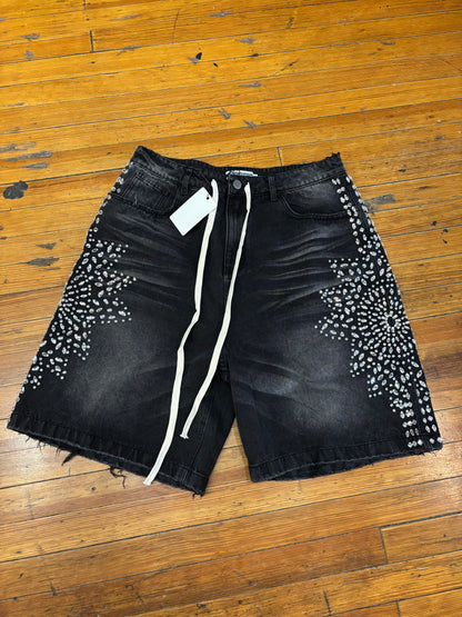 Vale Forever Sirens Jorts Rhinestone “Black” (34)
