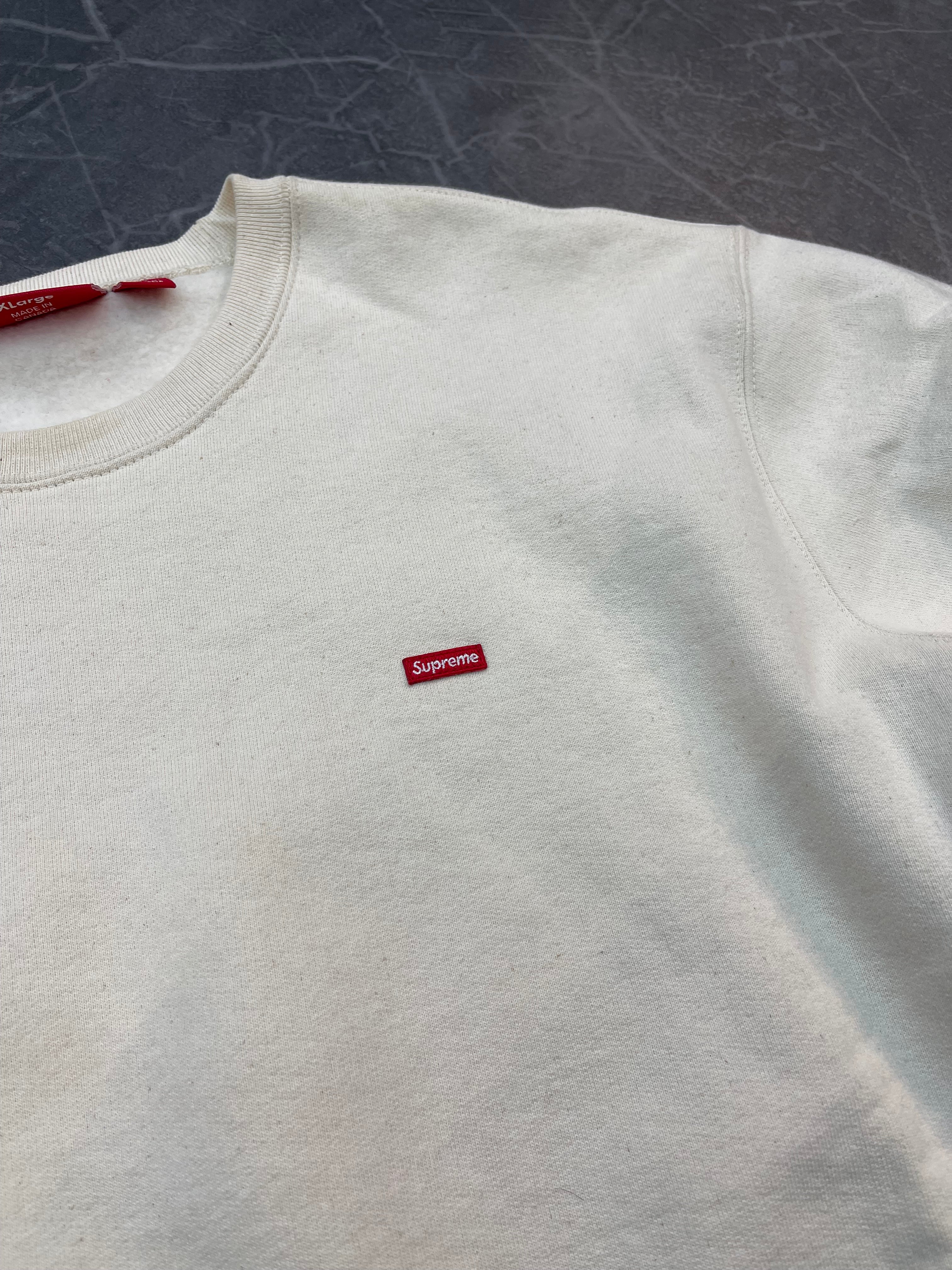 Supreme Small Box Crewneck “Natural”