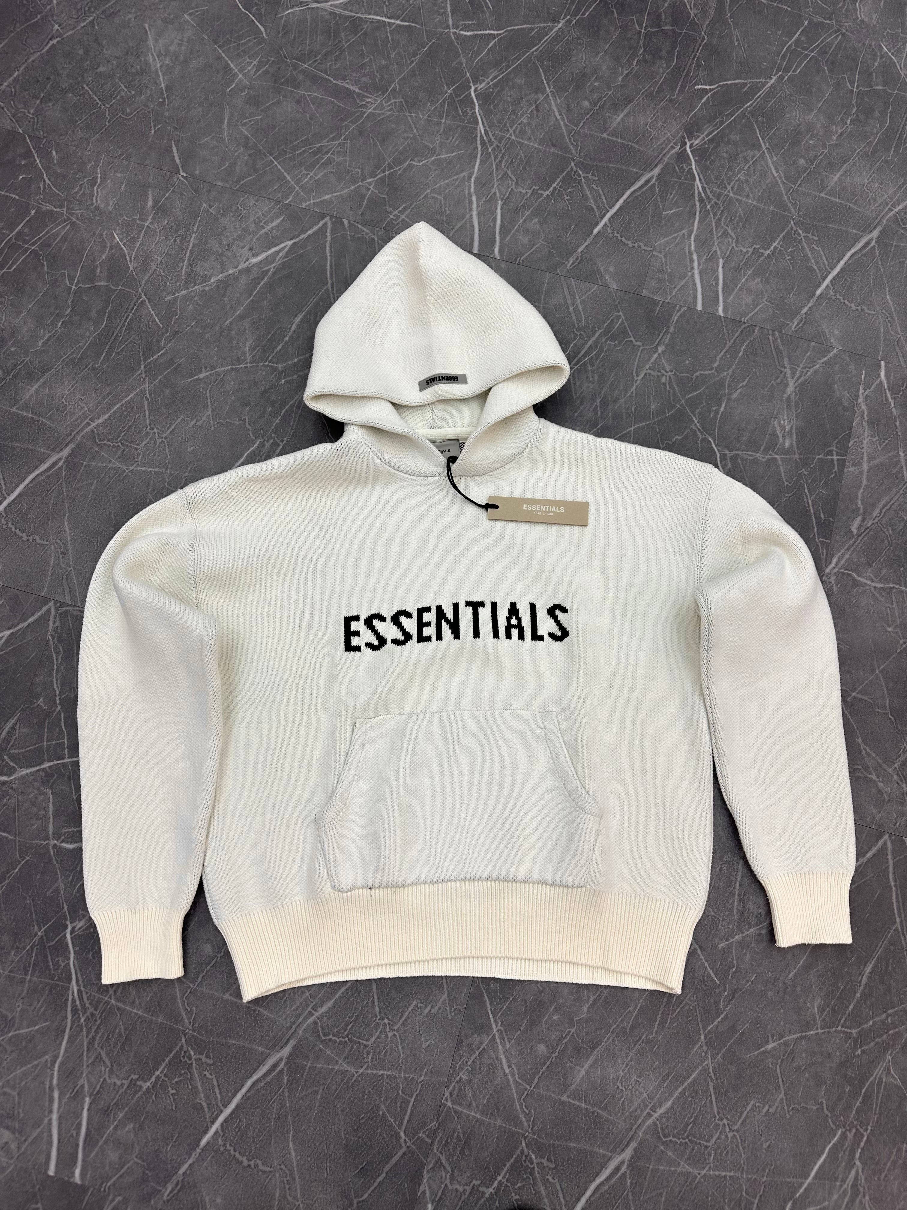 Essentials KNIT Hoodie “Buttercream”