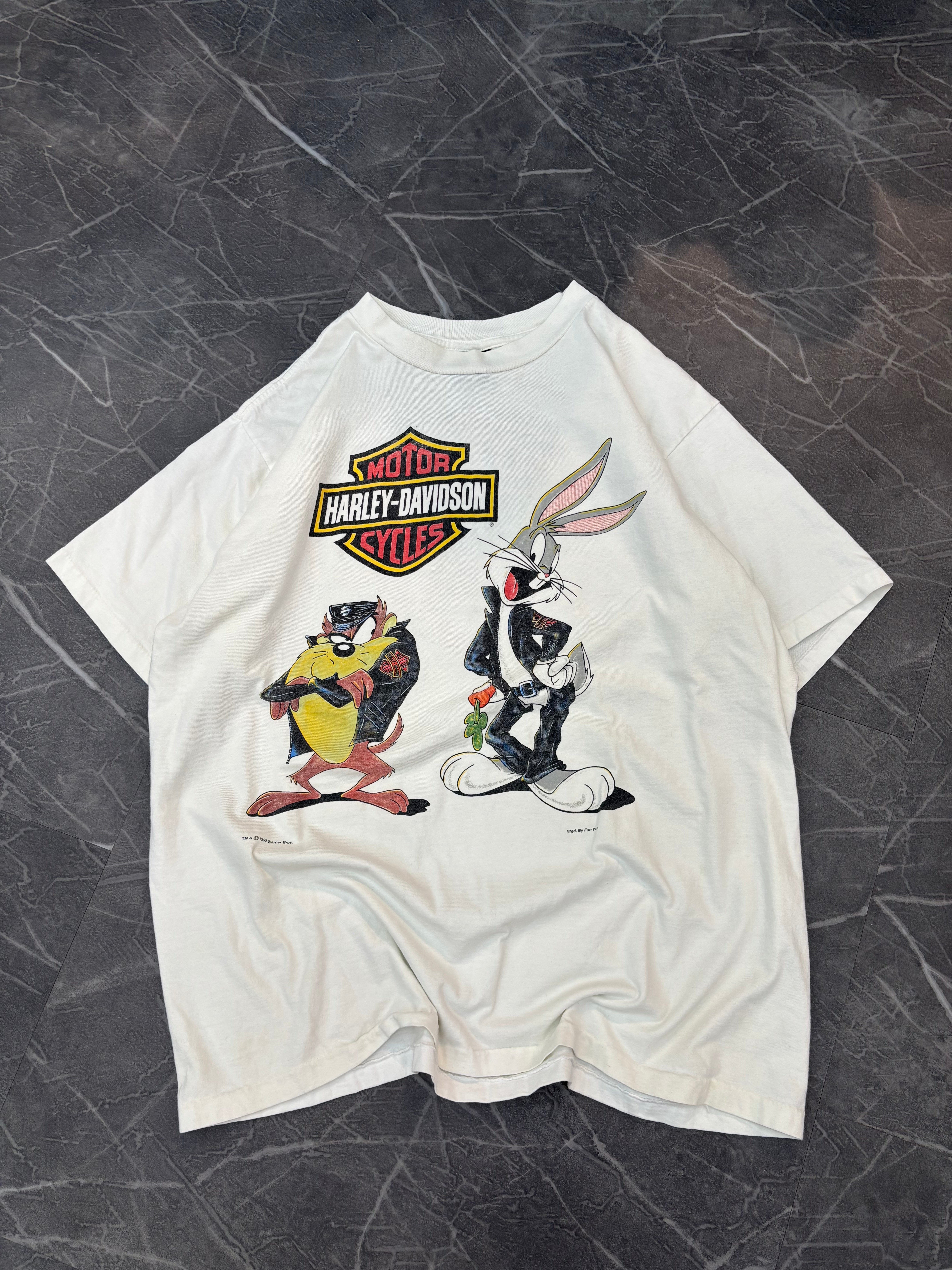 1993 Looney Tunes Harley Davidson Tee (XL)