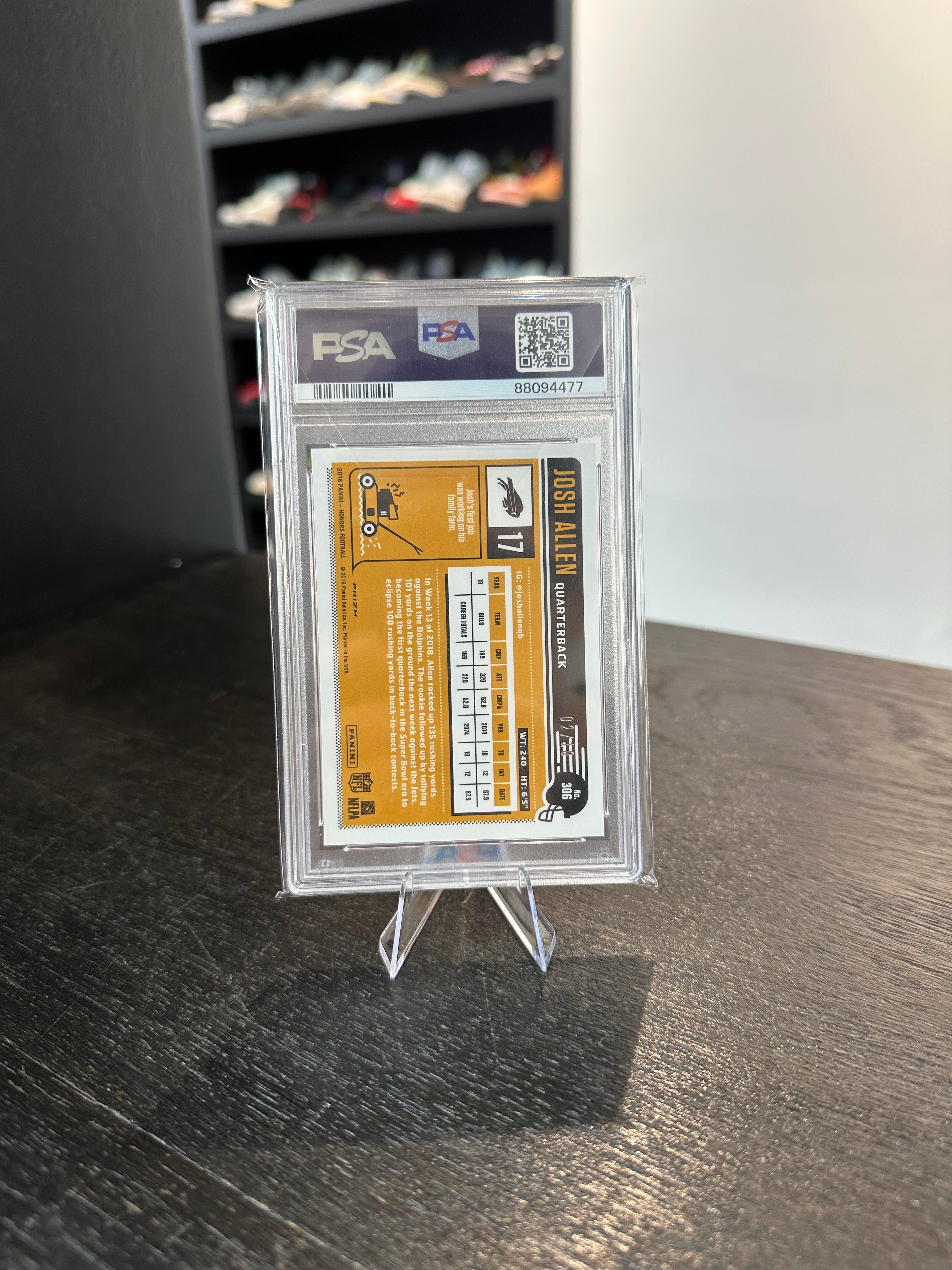 2018 Honors Josh Allen RC Classics Orange /10 PSA 9