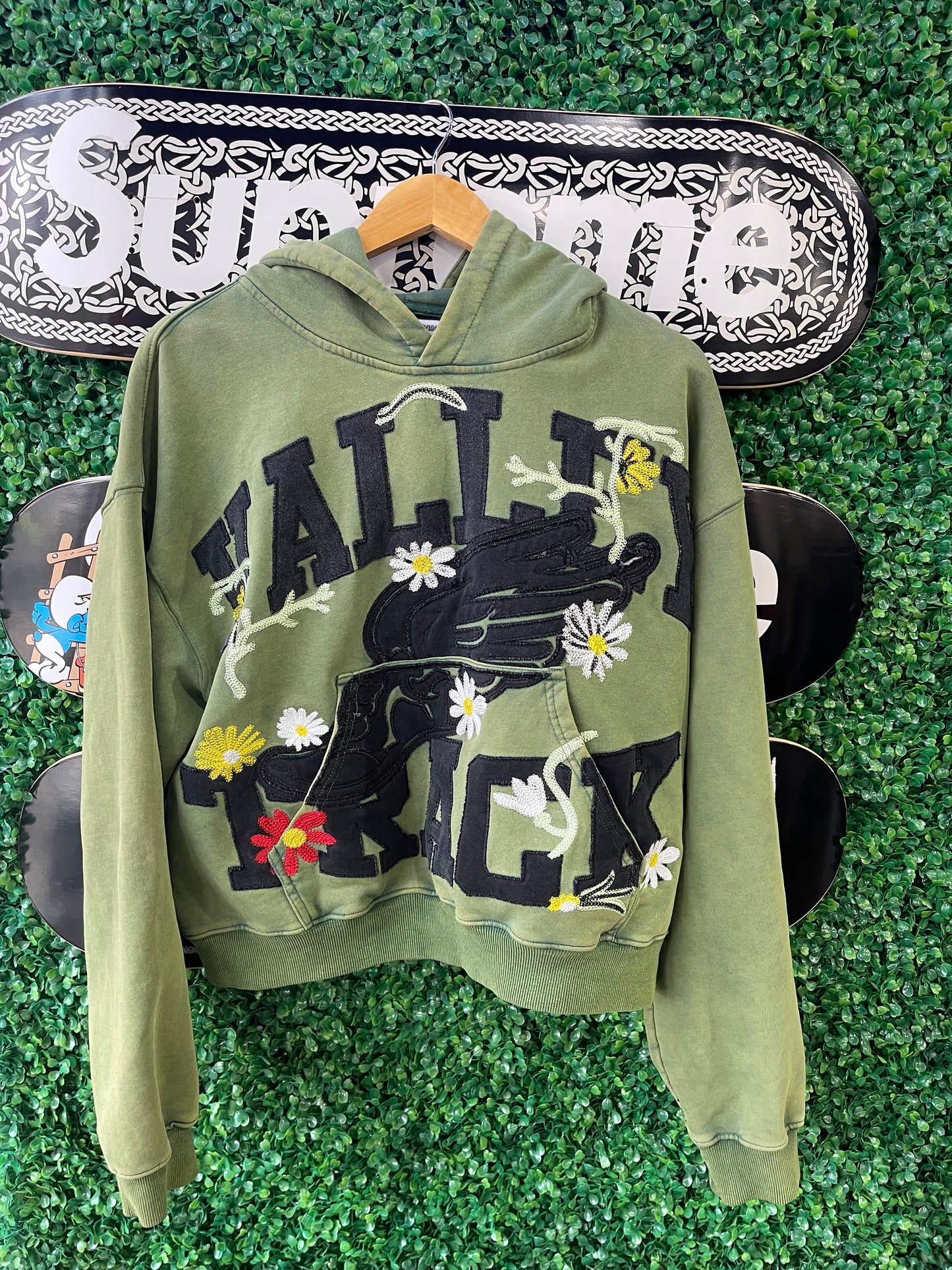 Vale Forever Hoodie “Green Flowers”