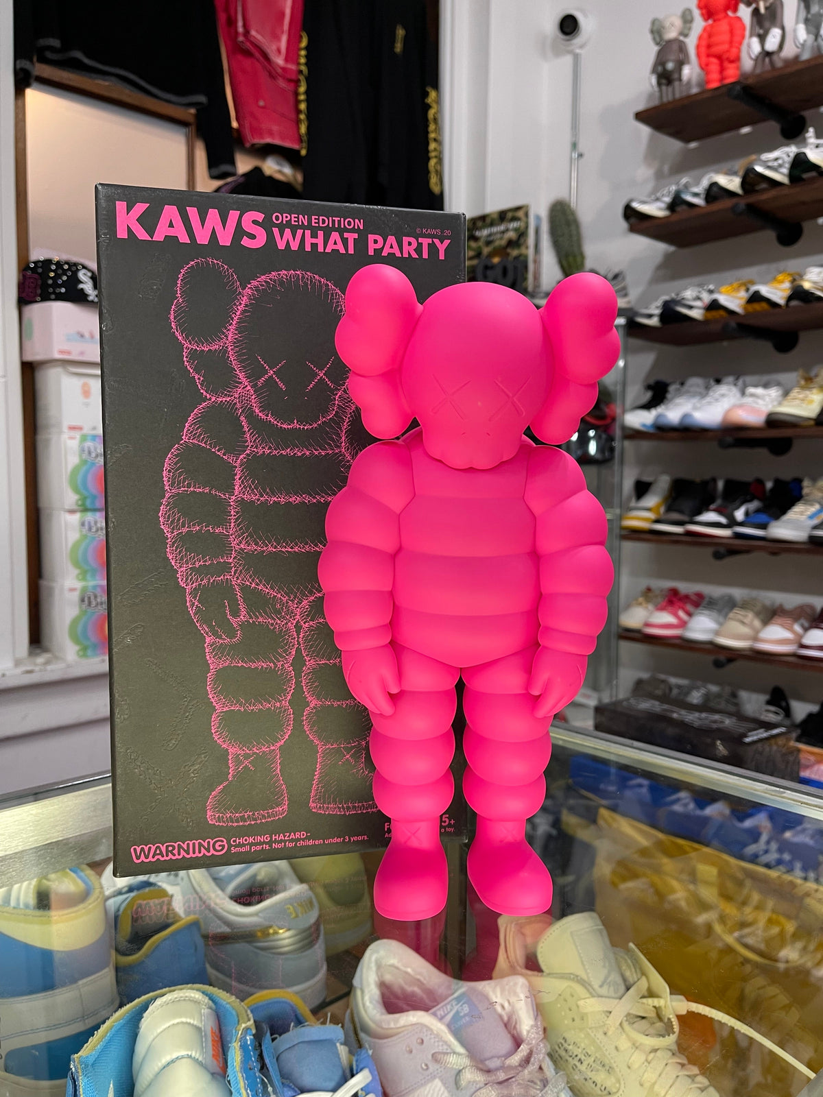 Kaws What Party Vinyl Figure “Pink” (Size OS) - Image 1