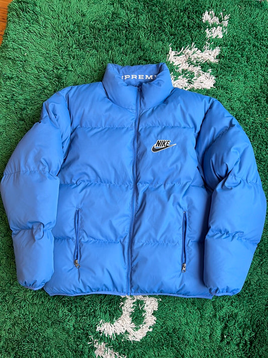Supreme x Nike Reversible Puffer Jacket “Blue”