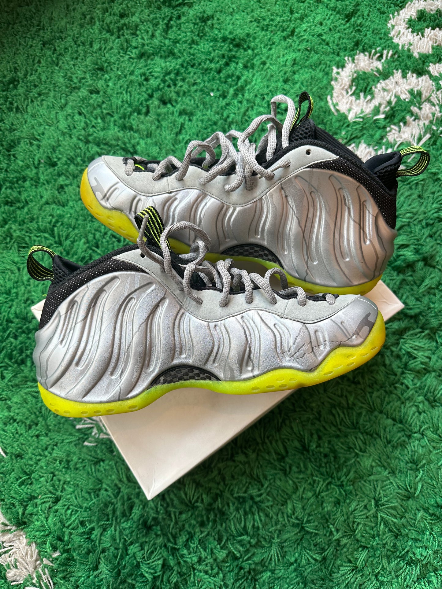 Nike Foamposite One Silver Volt Camo