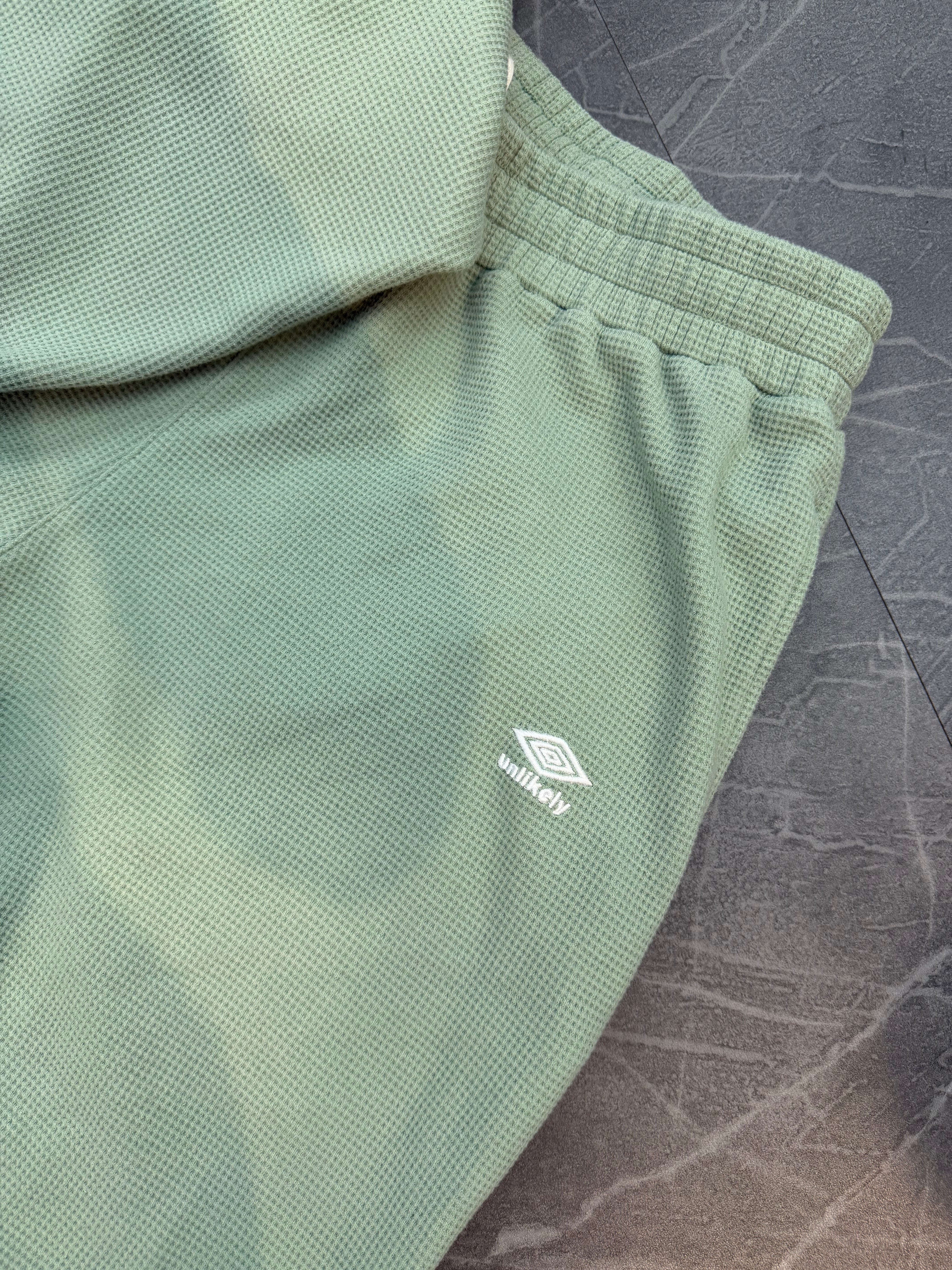 Unlikely Streetwear Mint Green Faded Thermal Set