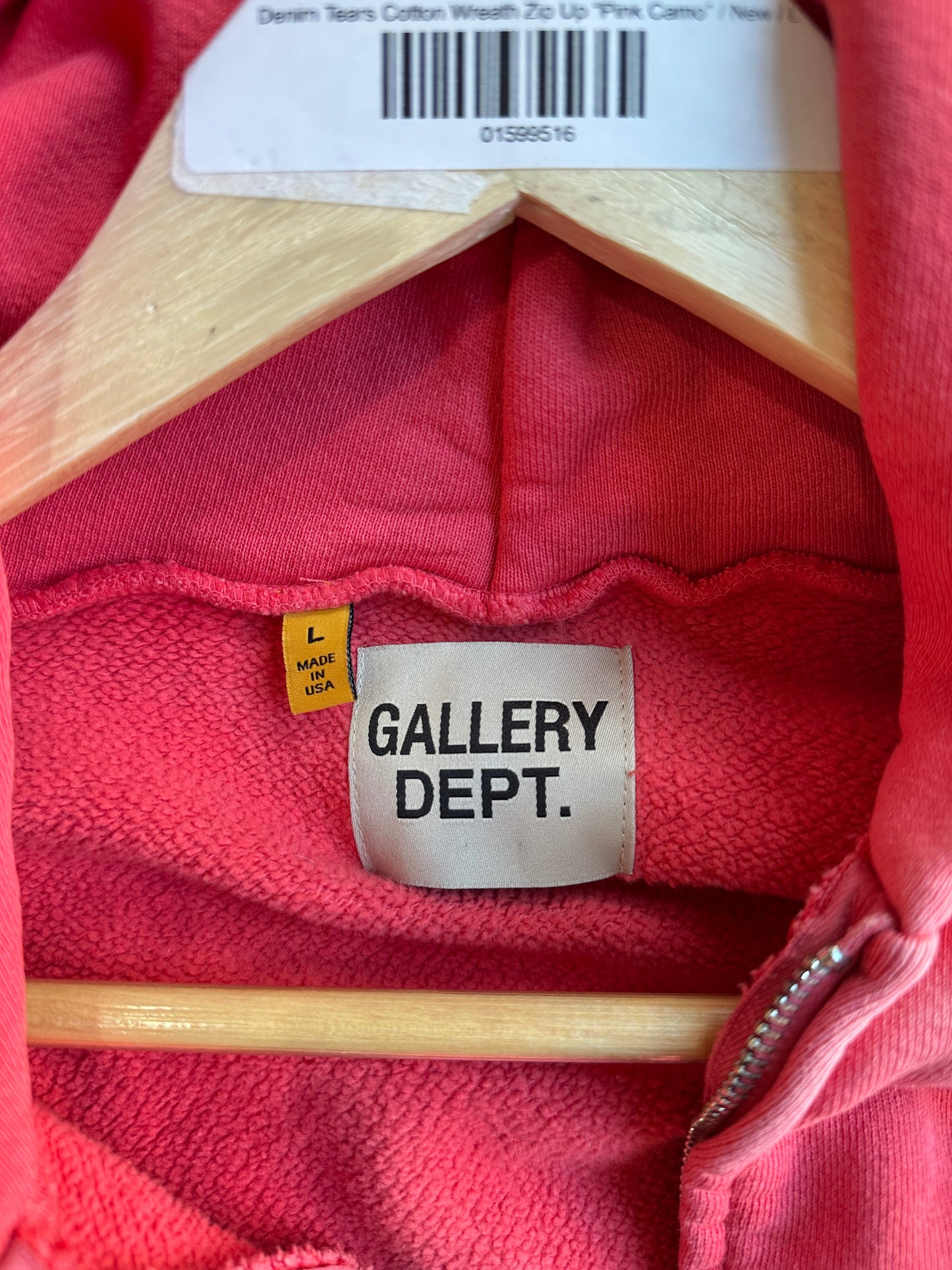 Gallery Dept. Sun Faded Zip Up “Red”