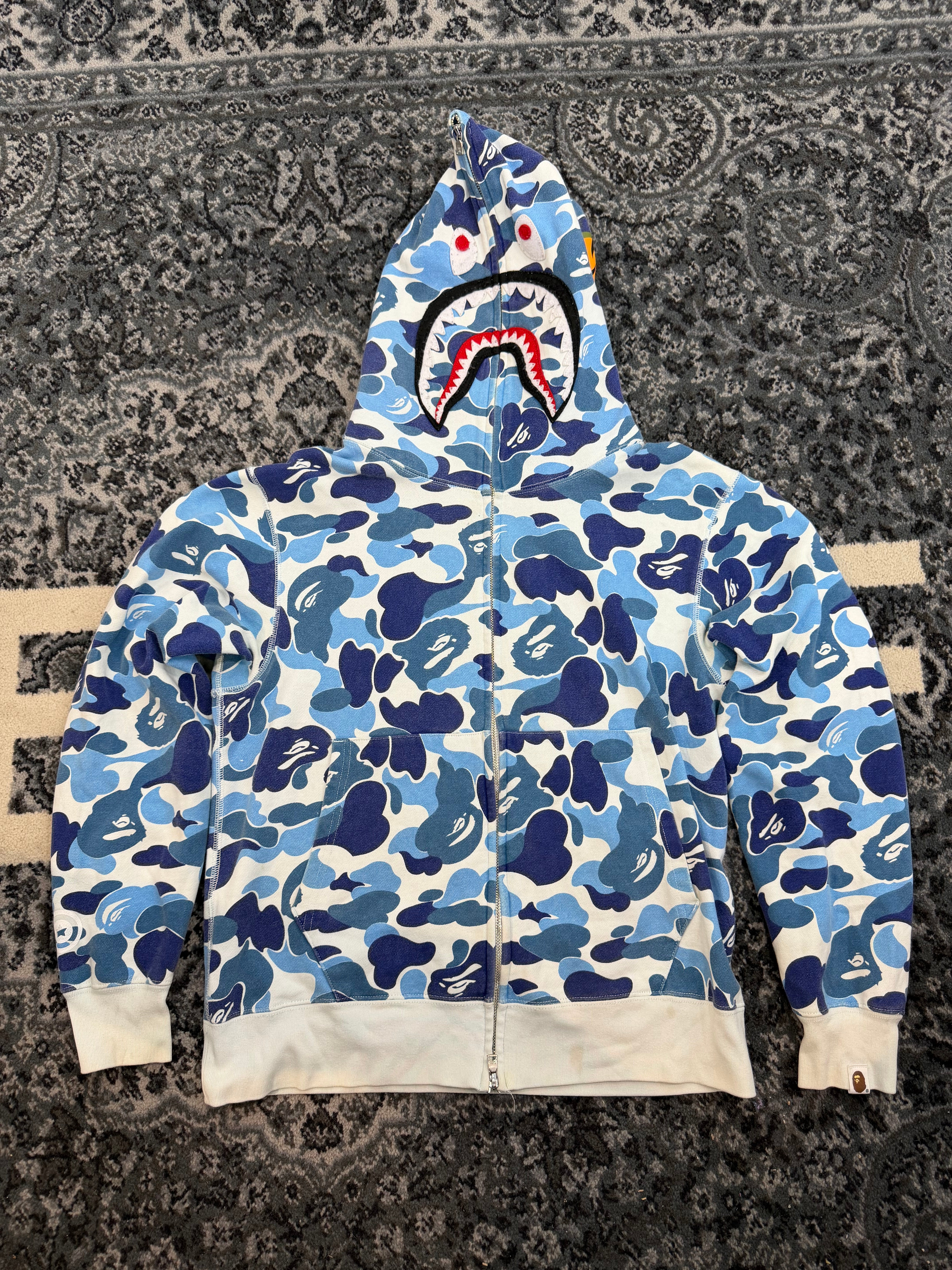 Bape Zip Up “Blue Camo”