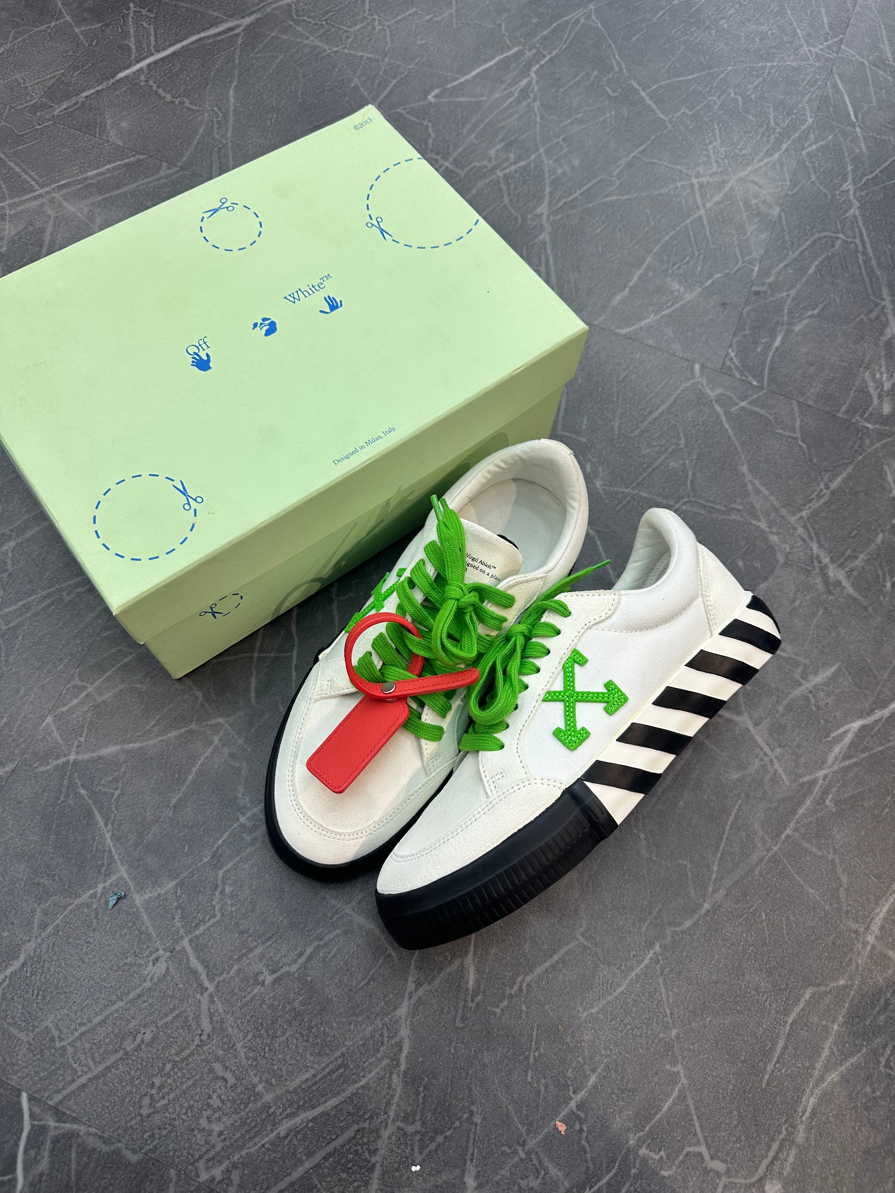 Off-White Vulcanized Low “Green”