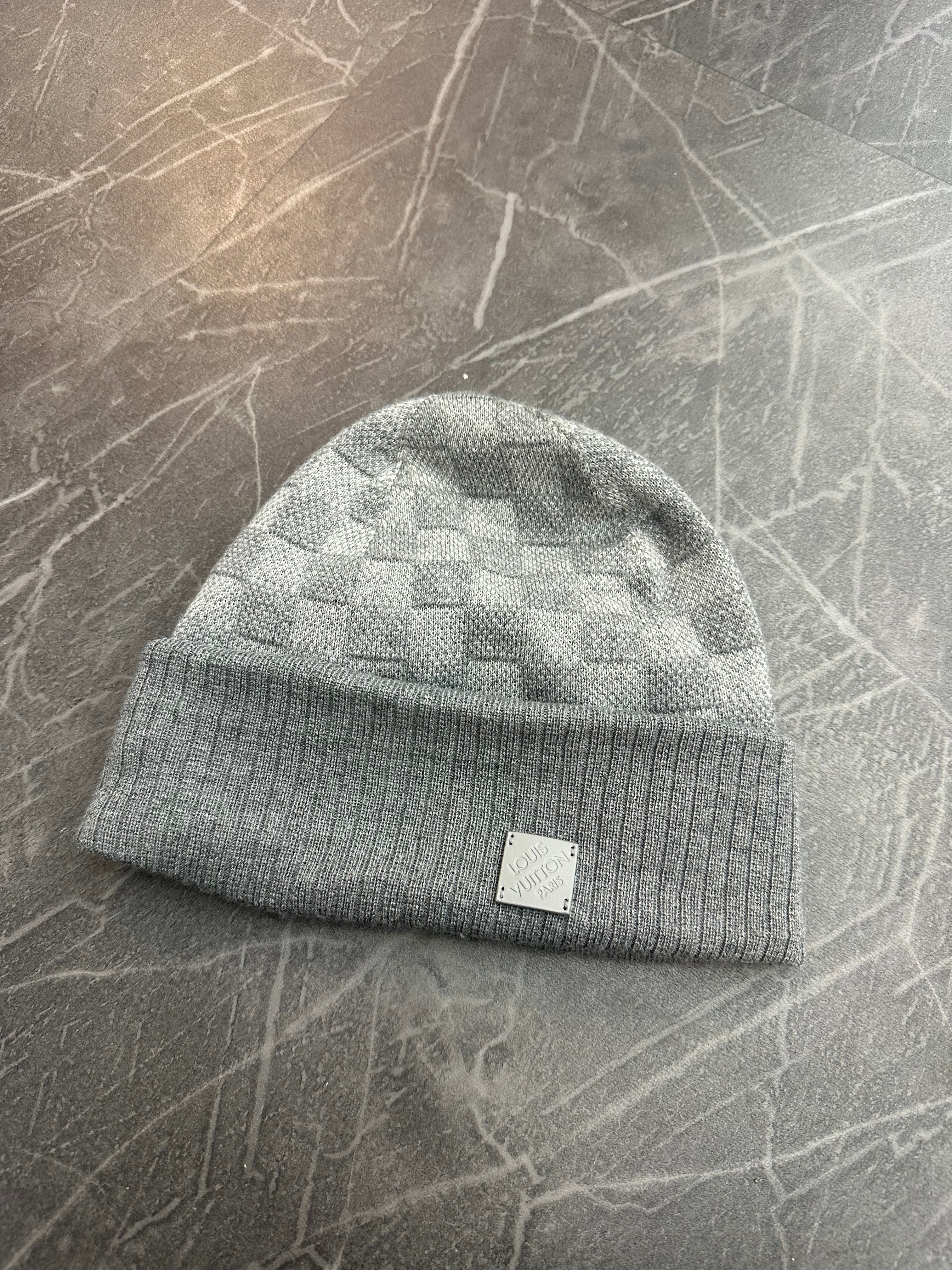 Louis Vuitton Petit Damier Beanie Grey