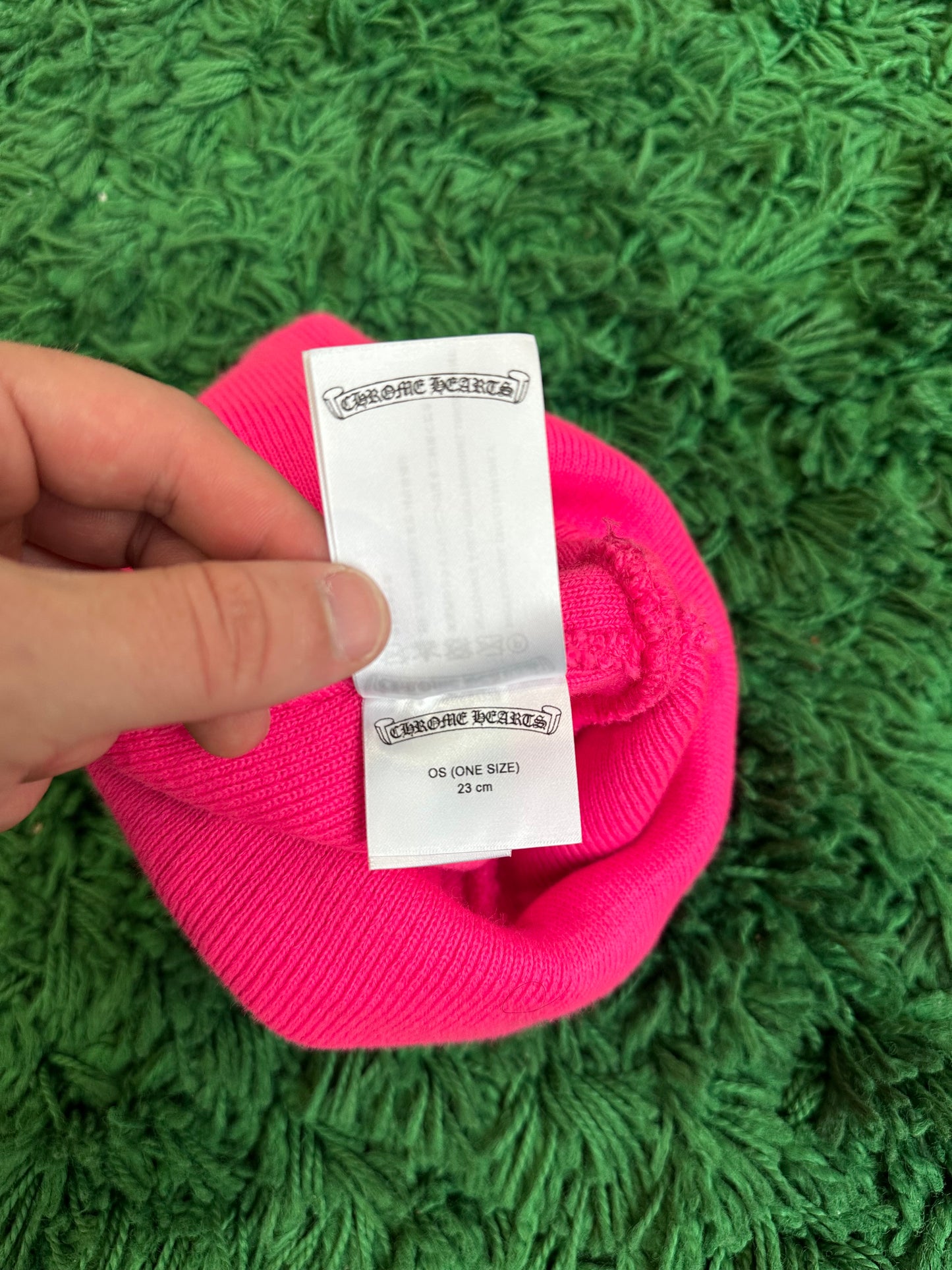 Chrome Hearts Triple Cross Beanie “Pink”
