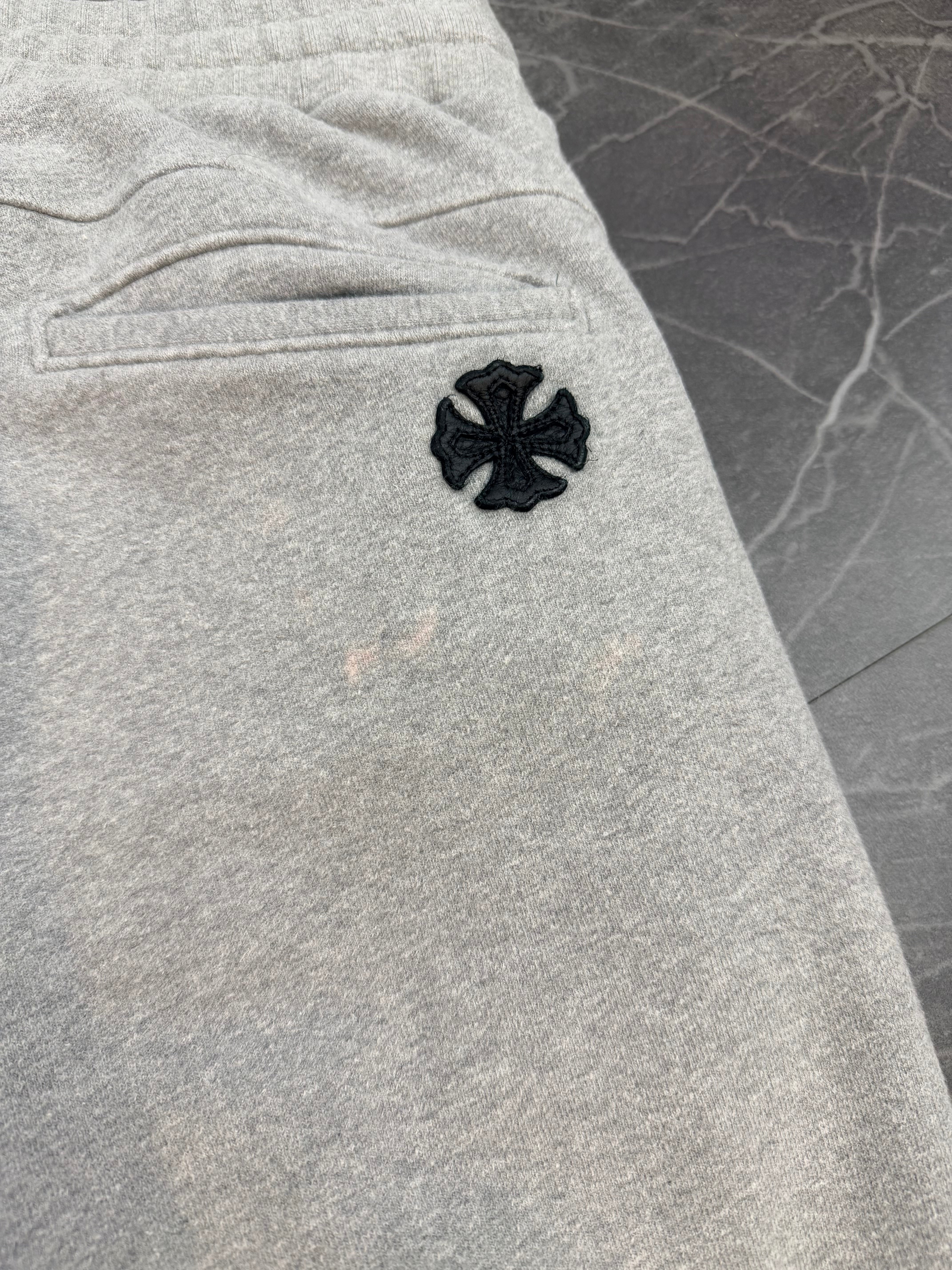 Chrome Hearts Y Not Dagger Patch Sweatshorts Grey