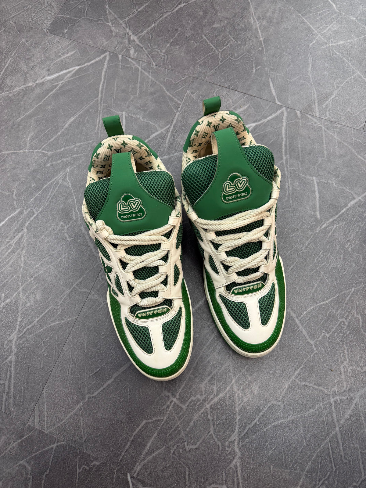 Louis Vuitton LV Skate Sneaker Green White