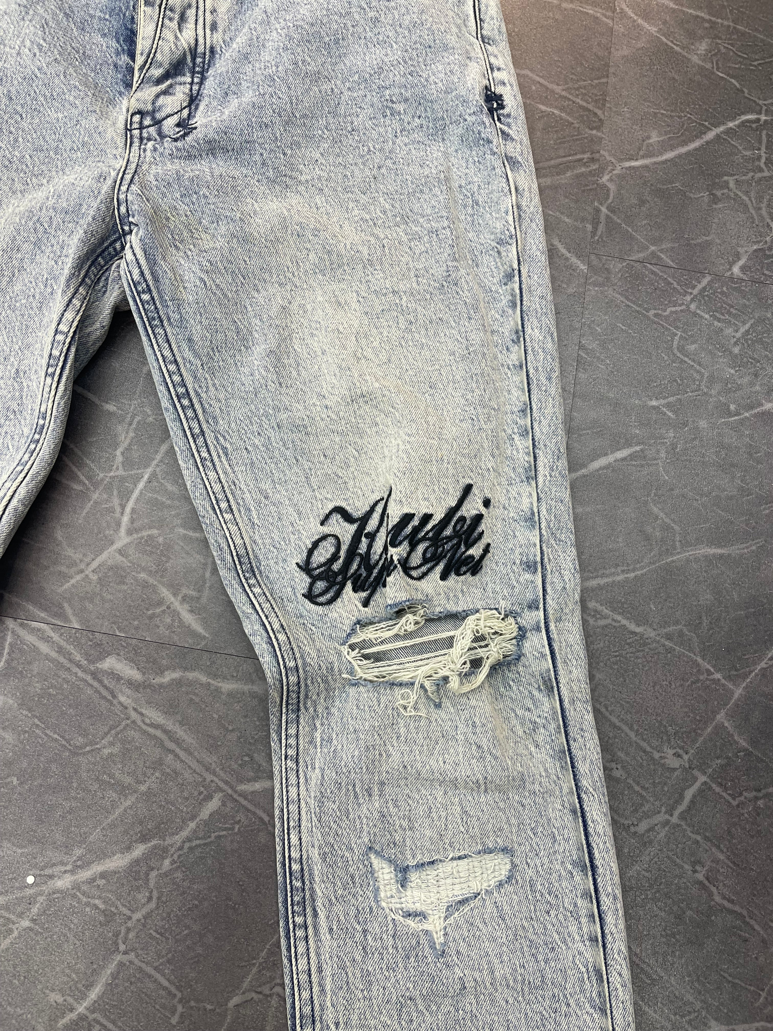 Ksubi Jeans Knee Cursive (36)