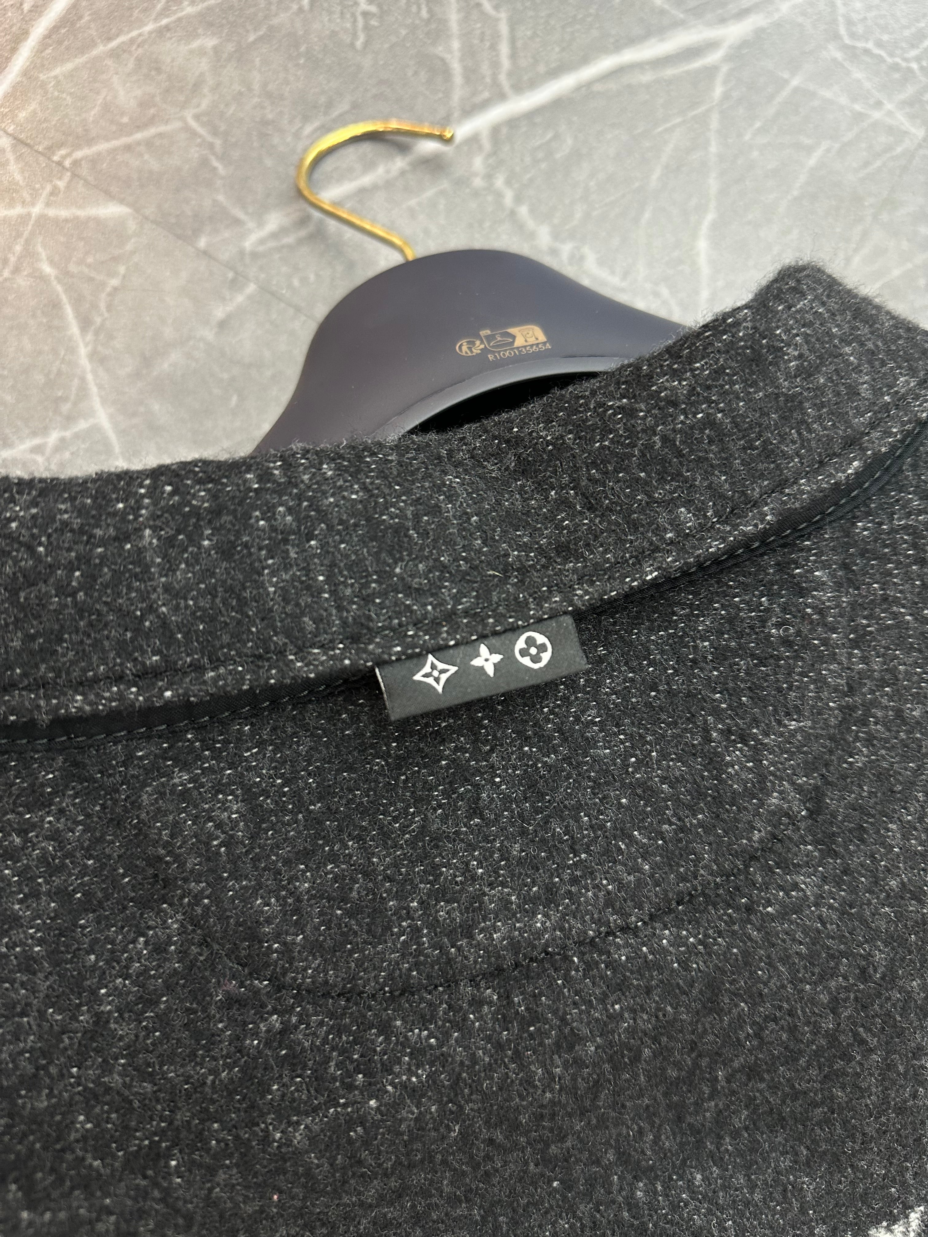 Louis Vuitton Silk Cashmere Wool Double Fade Jacquard Monogram Jacket
