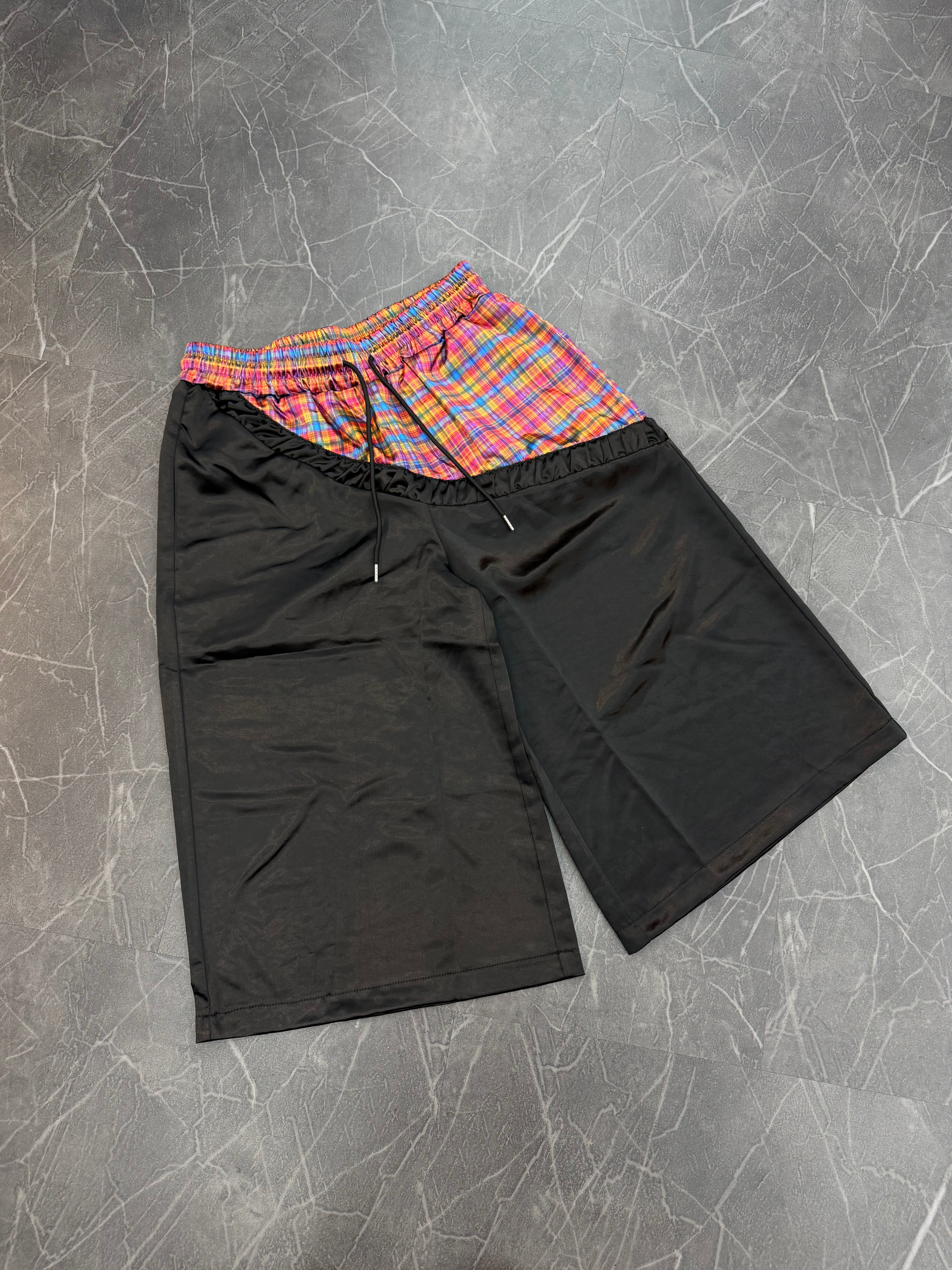 Misfit Mania Slanted Basketball Shorts “Black”