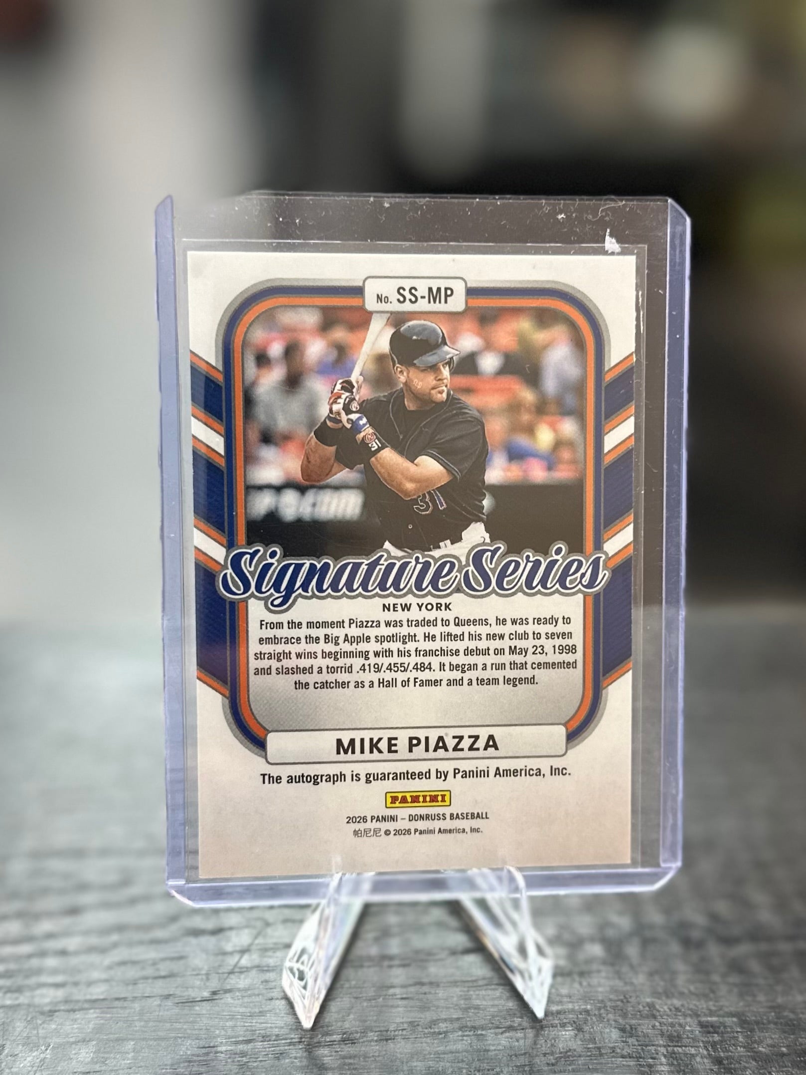2026 Donruss Mike Piazza Signature Series Green Auto /25
