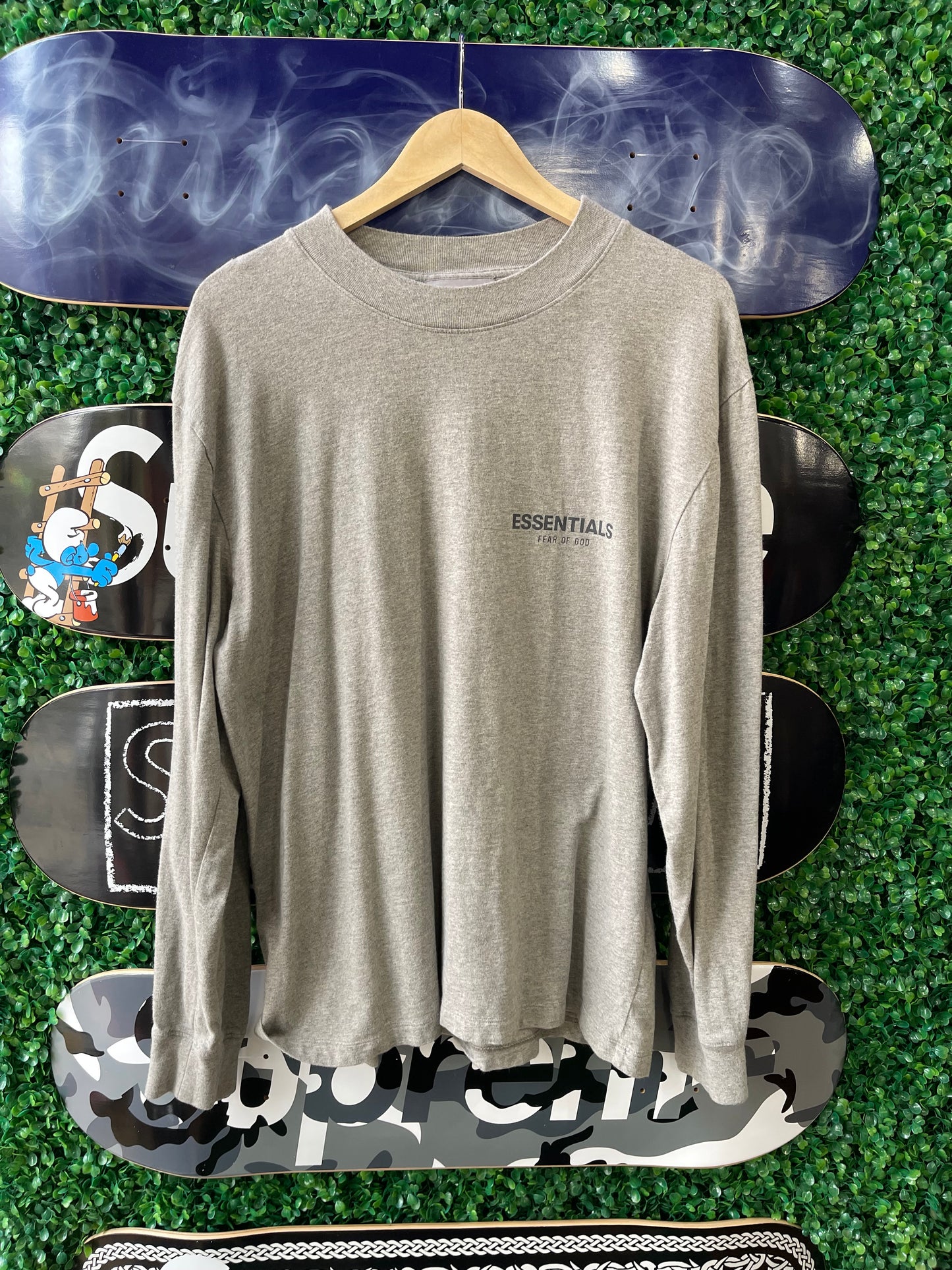 Essentials Long Sleeve Tee “Dark Oatmeal”
