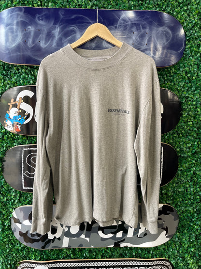 Essentials Long Sleeve Tee “Dark Oatmeal”