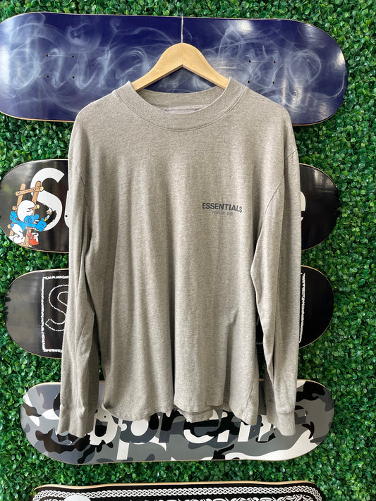 Essentials Long Sleeve Tee “Dark Oatmeal”
