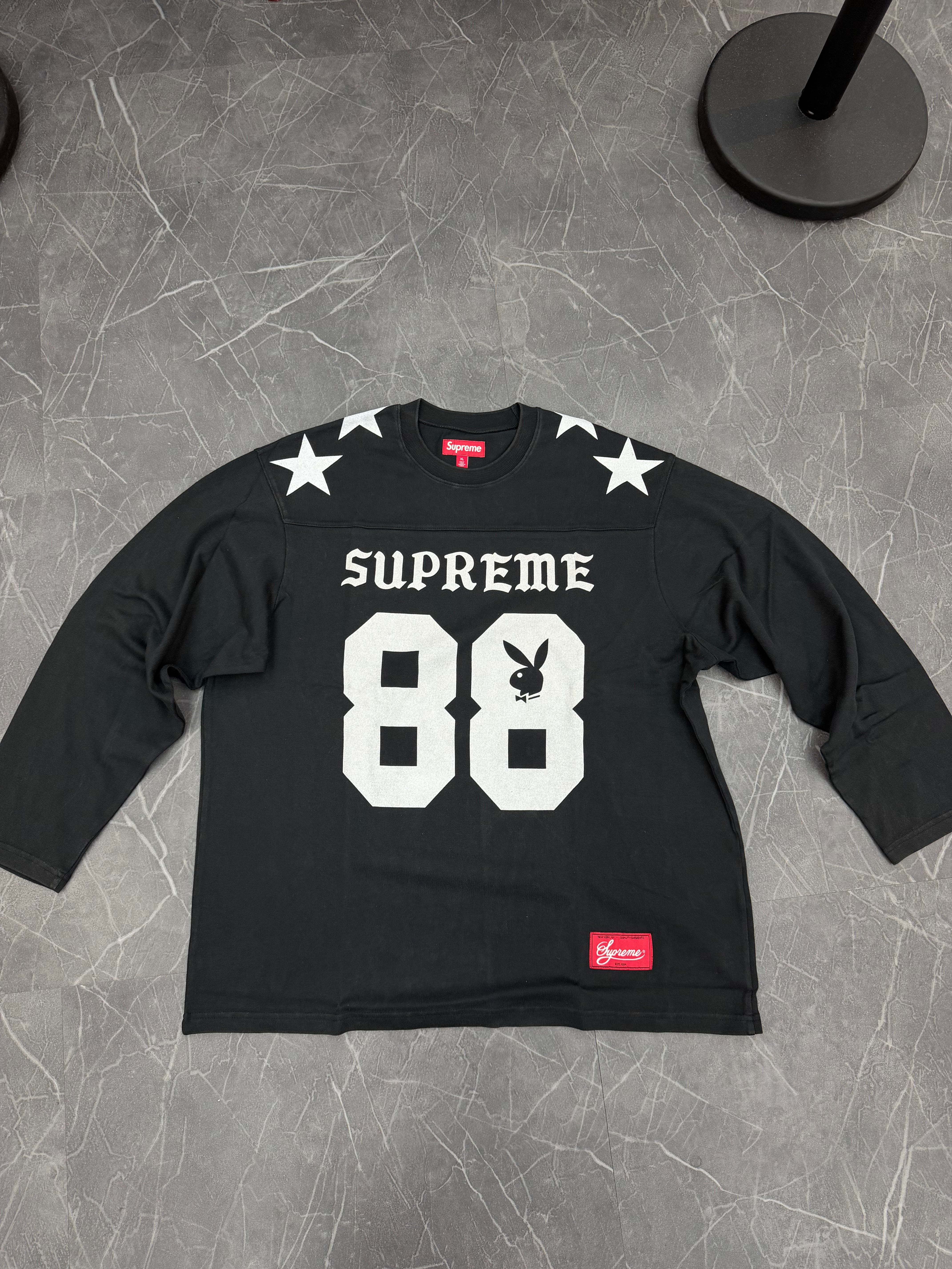 Supreme x Playboy L/S Football Top “Black”