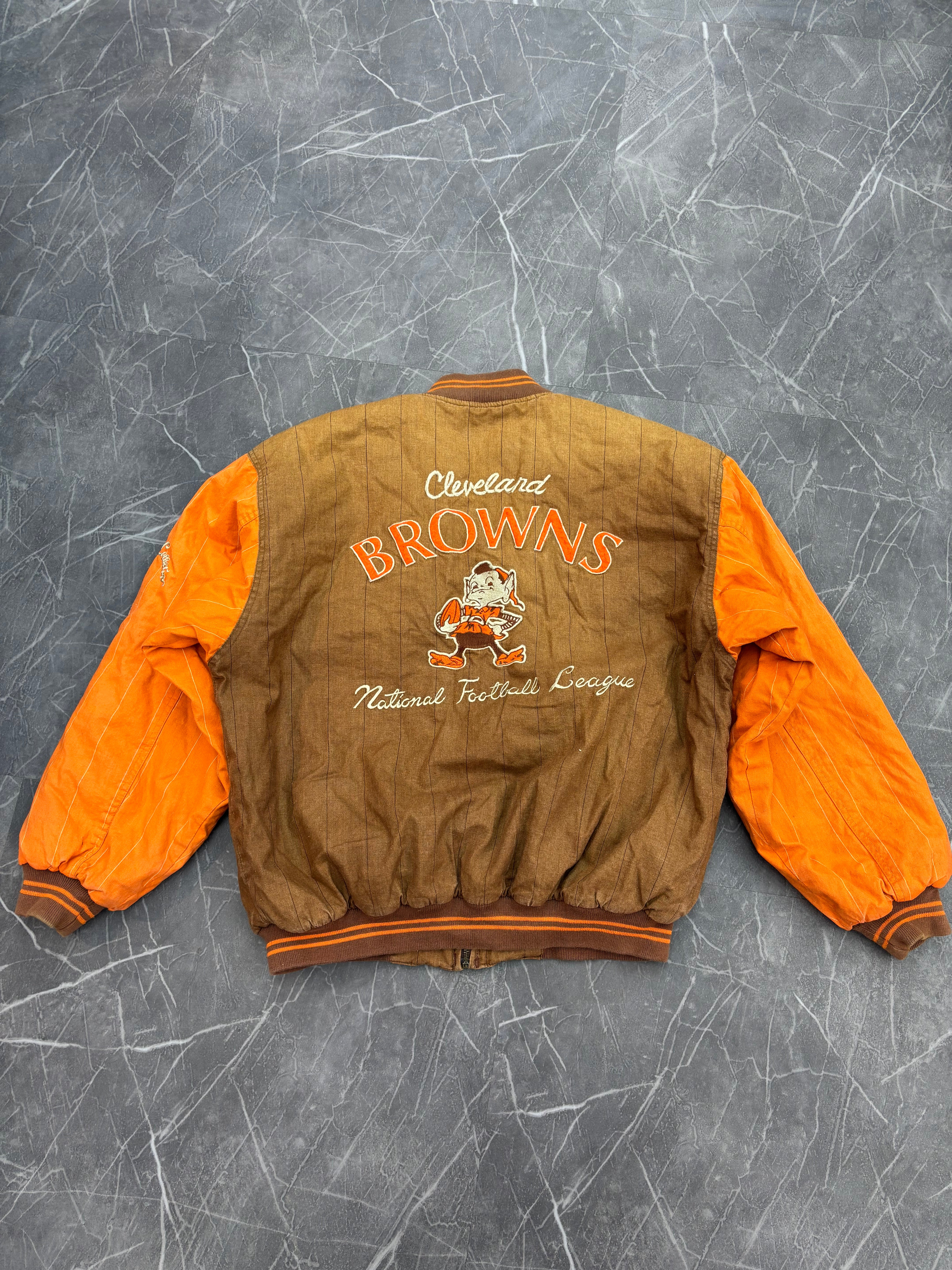 Mirage NFL Throwback Cleveland Browns Jacket (XL)