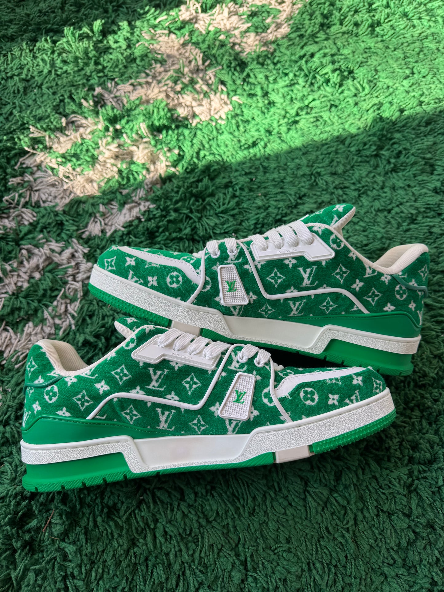 Louis Vuitton Trainer Monogram Textile “Green”