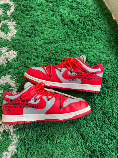 Nike Dunk Low x Off White “University Red”