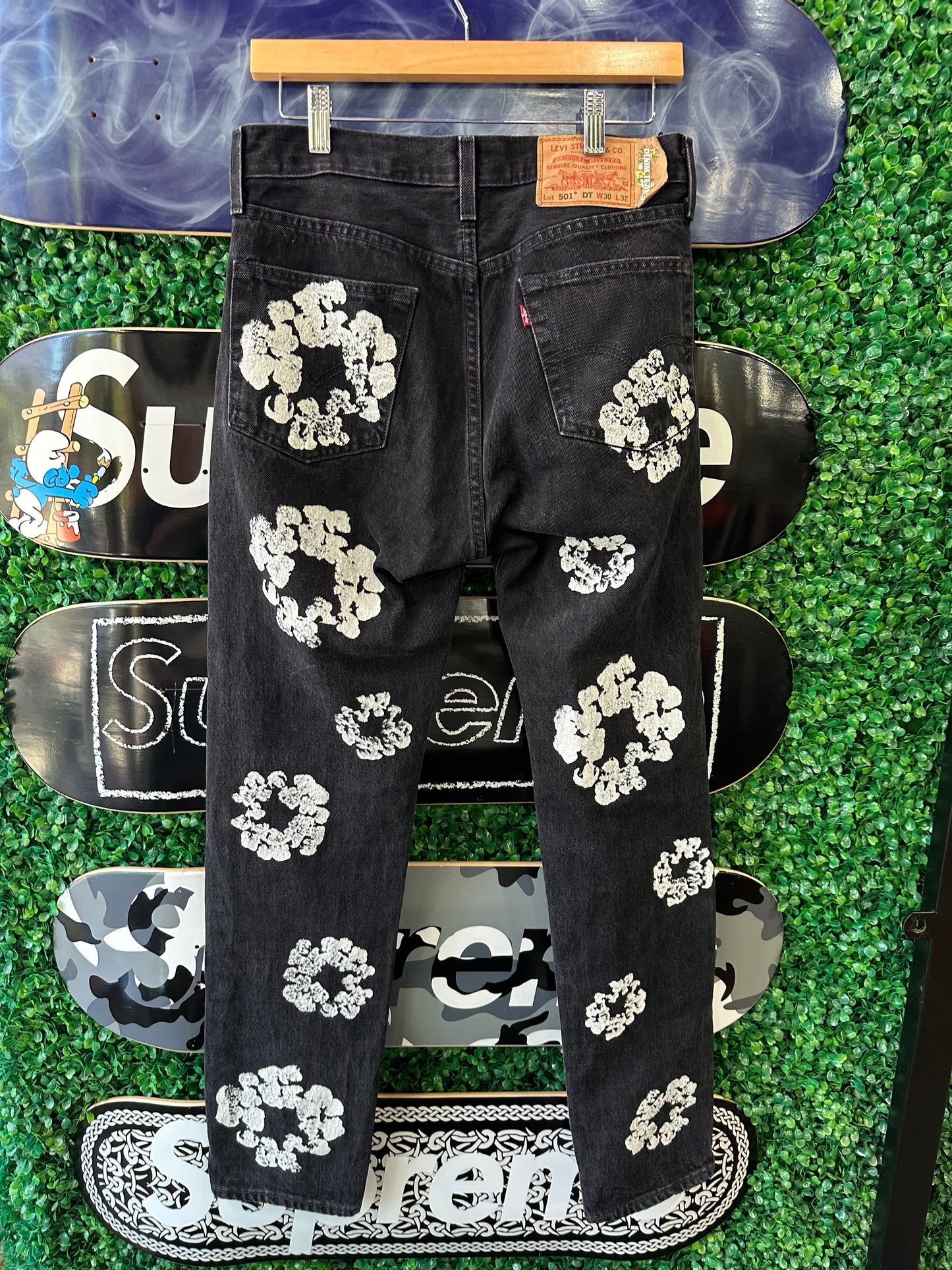 Denim Tears Cotton Wreath Jeans “Black” (30x32)