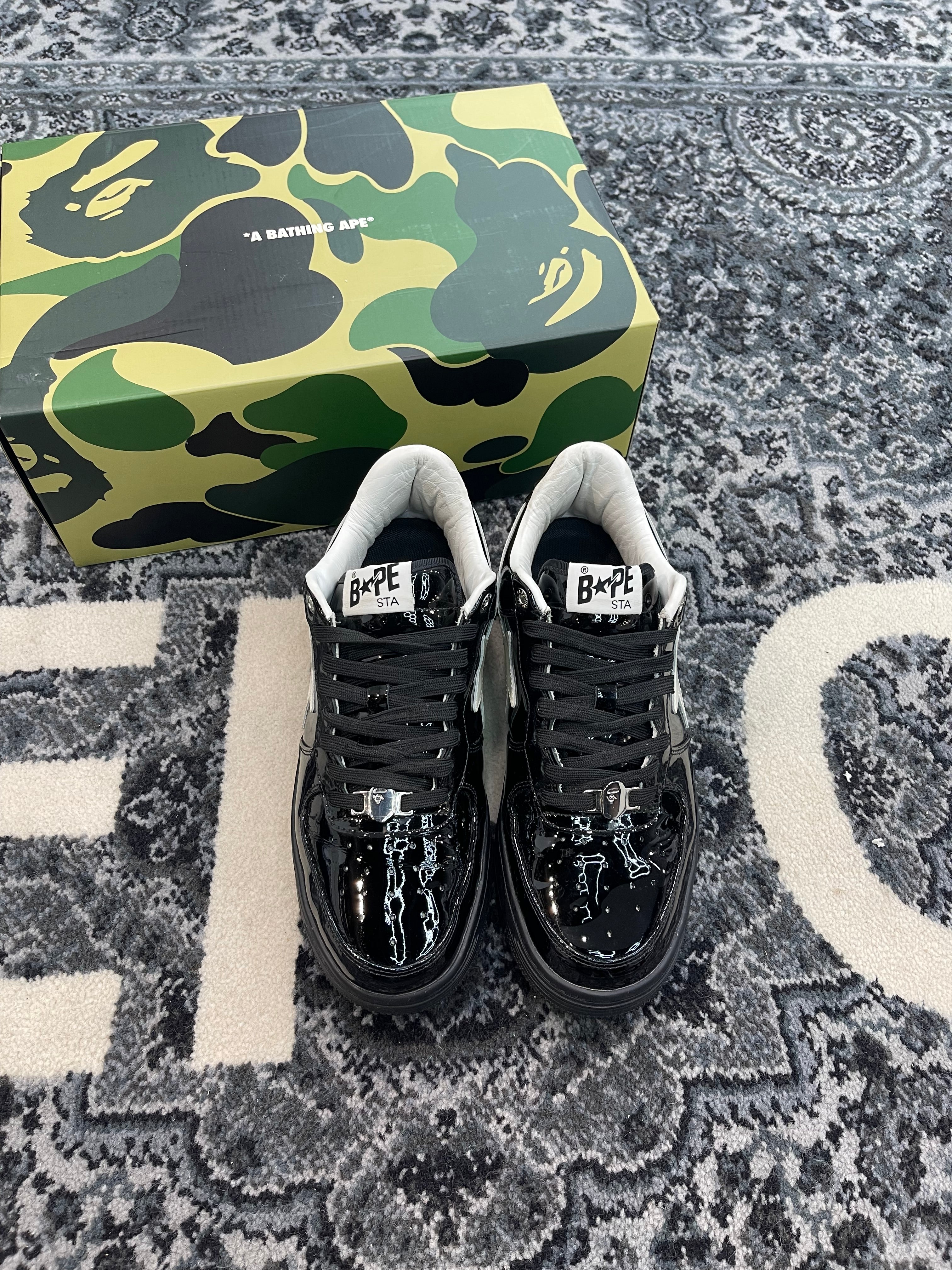 Bapesta “Patent Black”