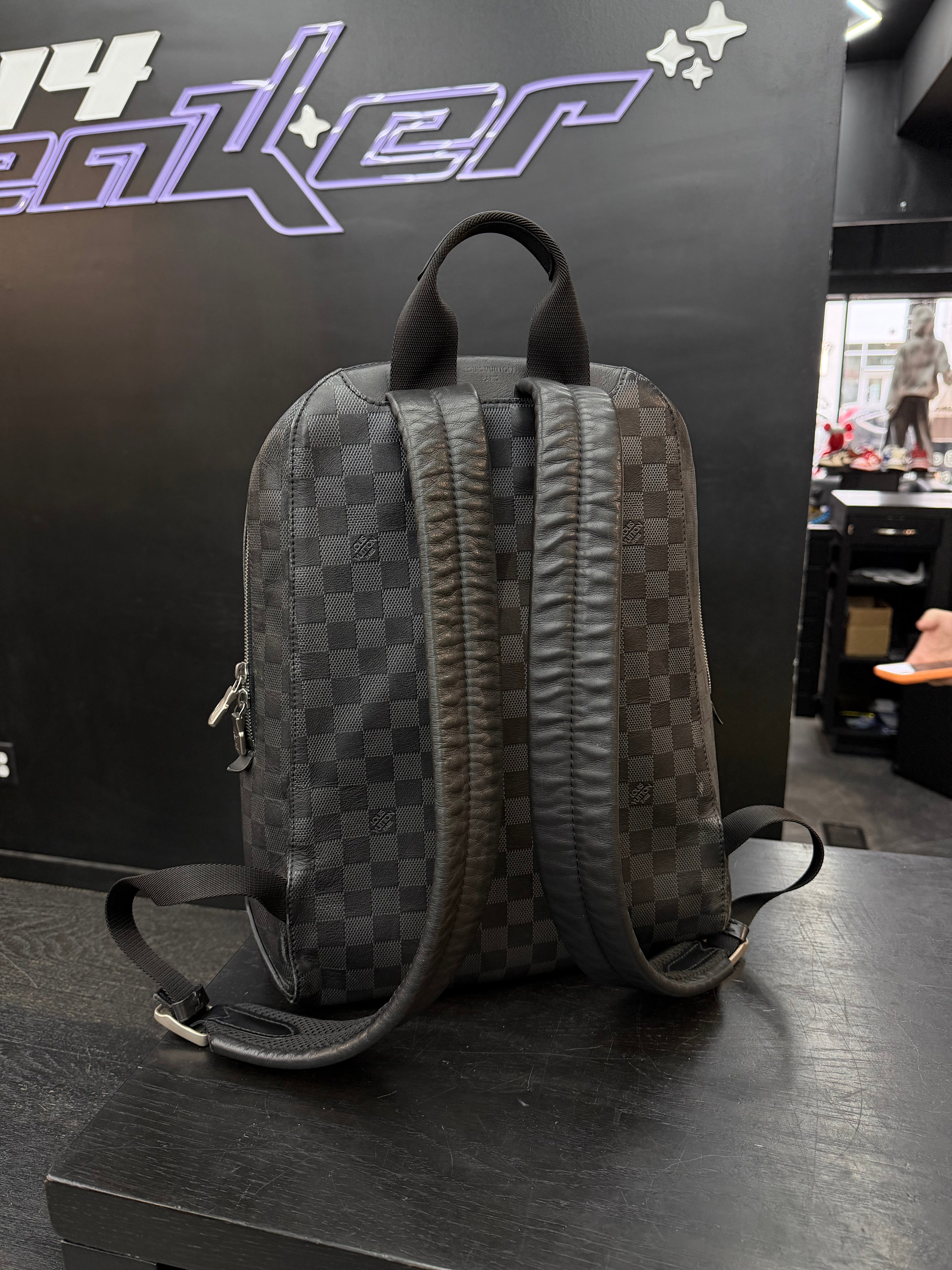 Louis Vuitton Damier Backpack Black