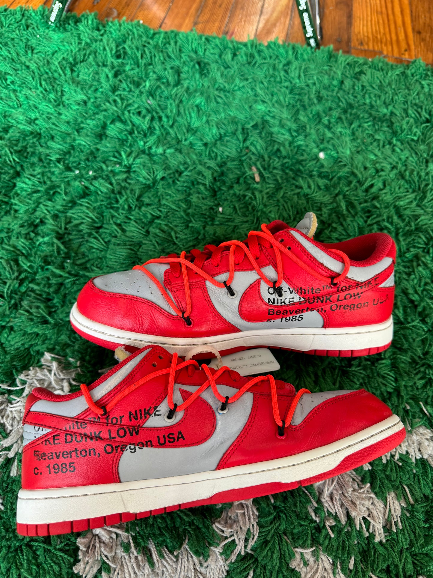 Off-White Dunk Low “University Red”
