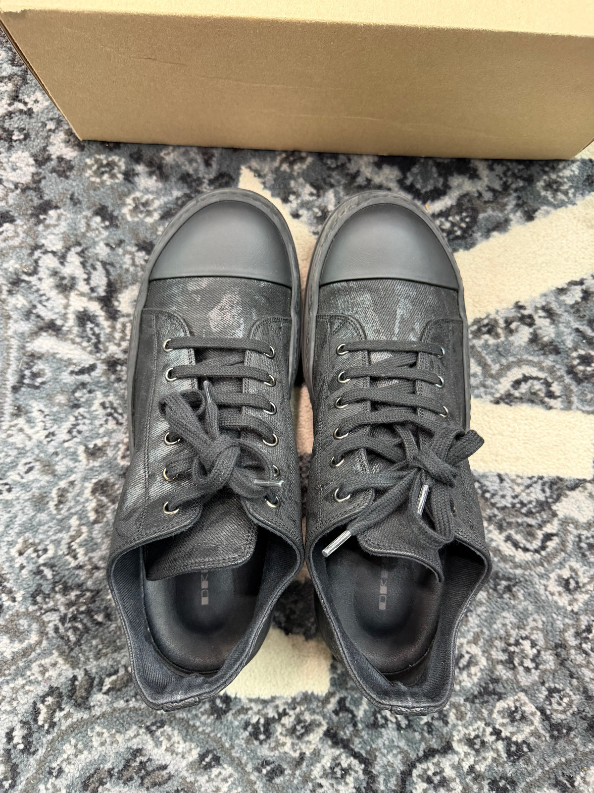 Rick Owen’s Dark Shadow Low “Black Pattern”