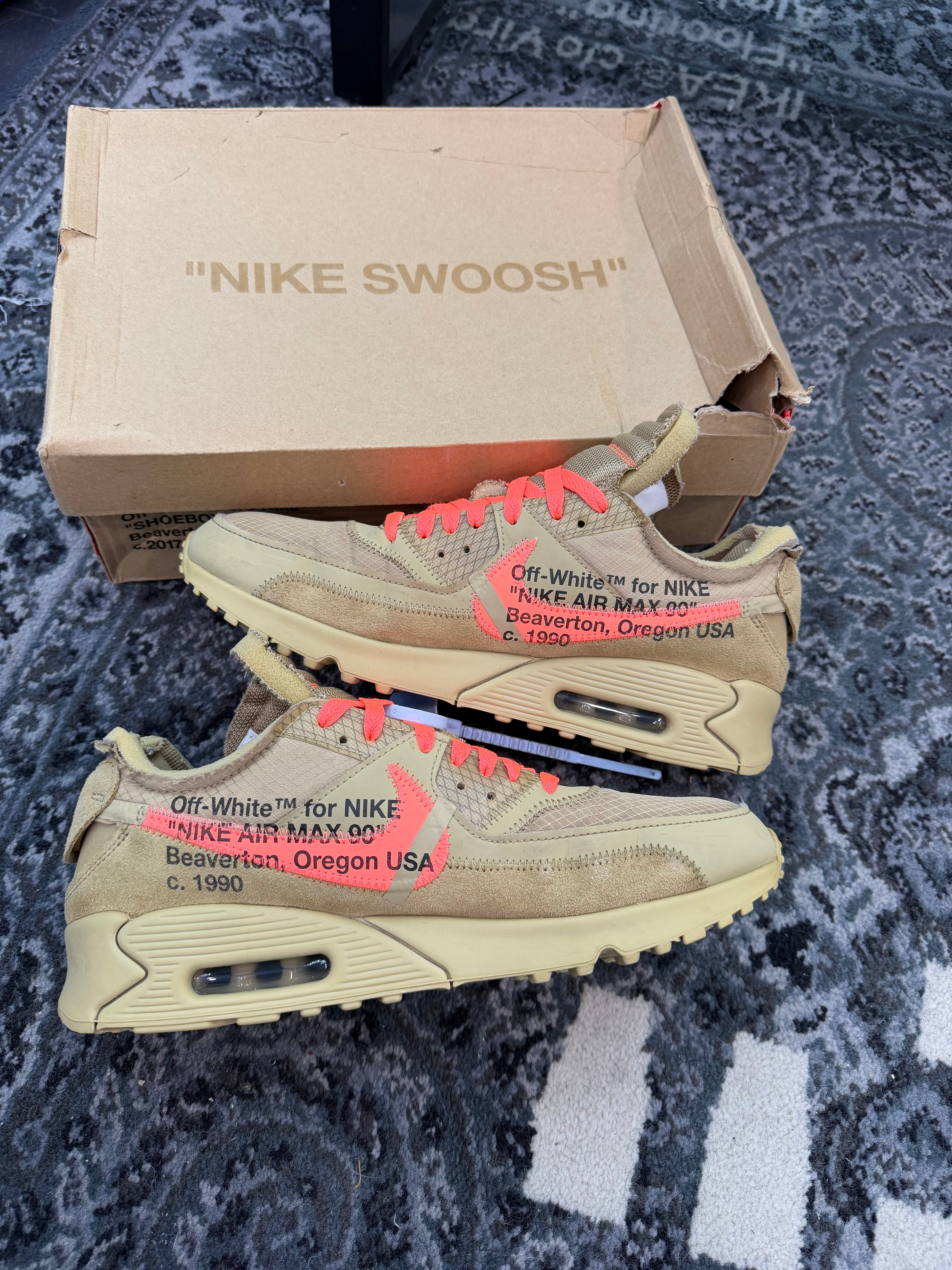 Nike Air Max 90 x Off White “Desert Ore”