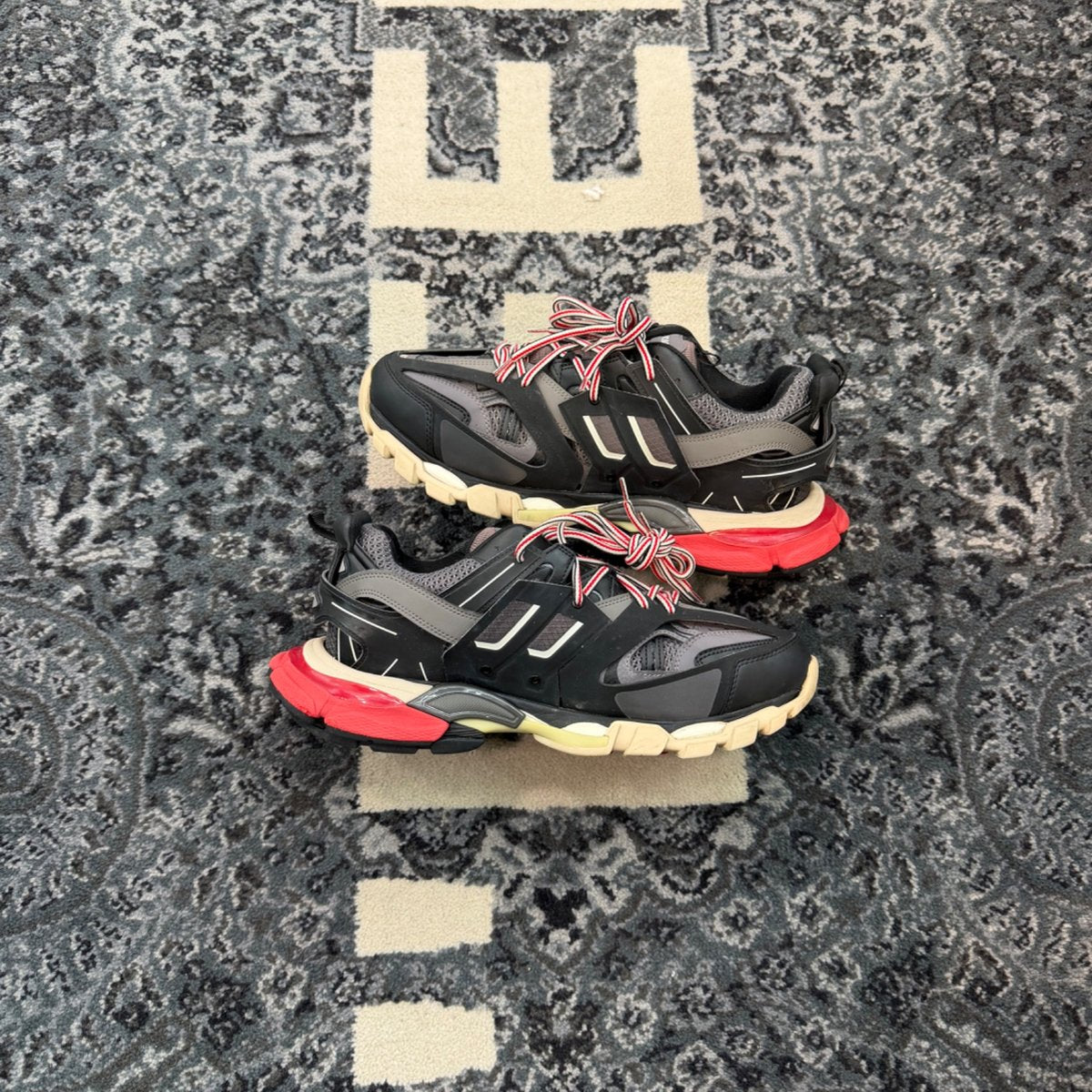 Balenciaga Track Black Grey Red - back