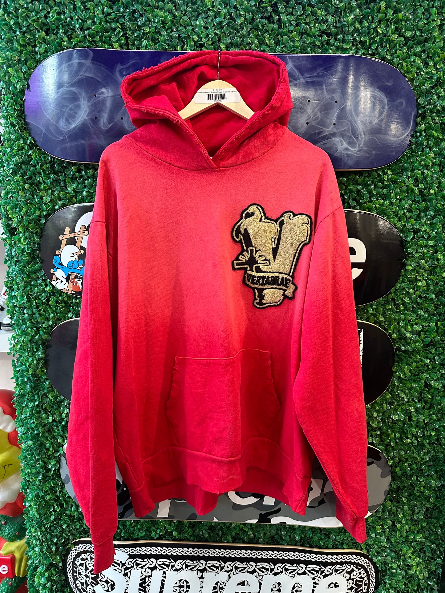 Vertabrae Patch Logo Hoodie “Red”