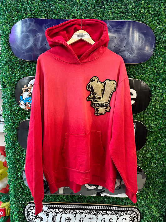 Vertabrae Patch Logo Hoodie “Red”