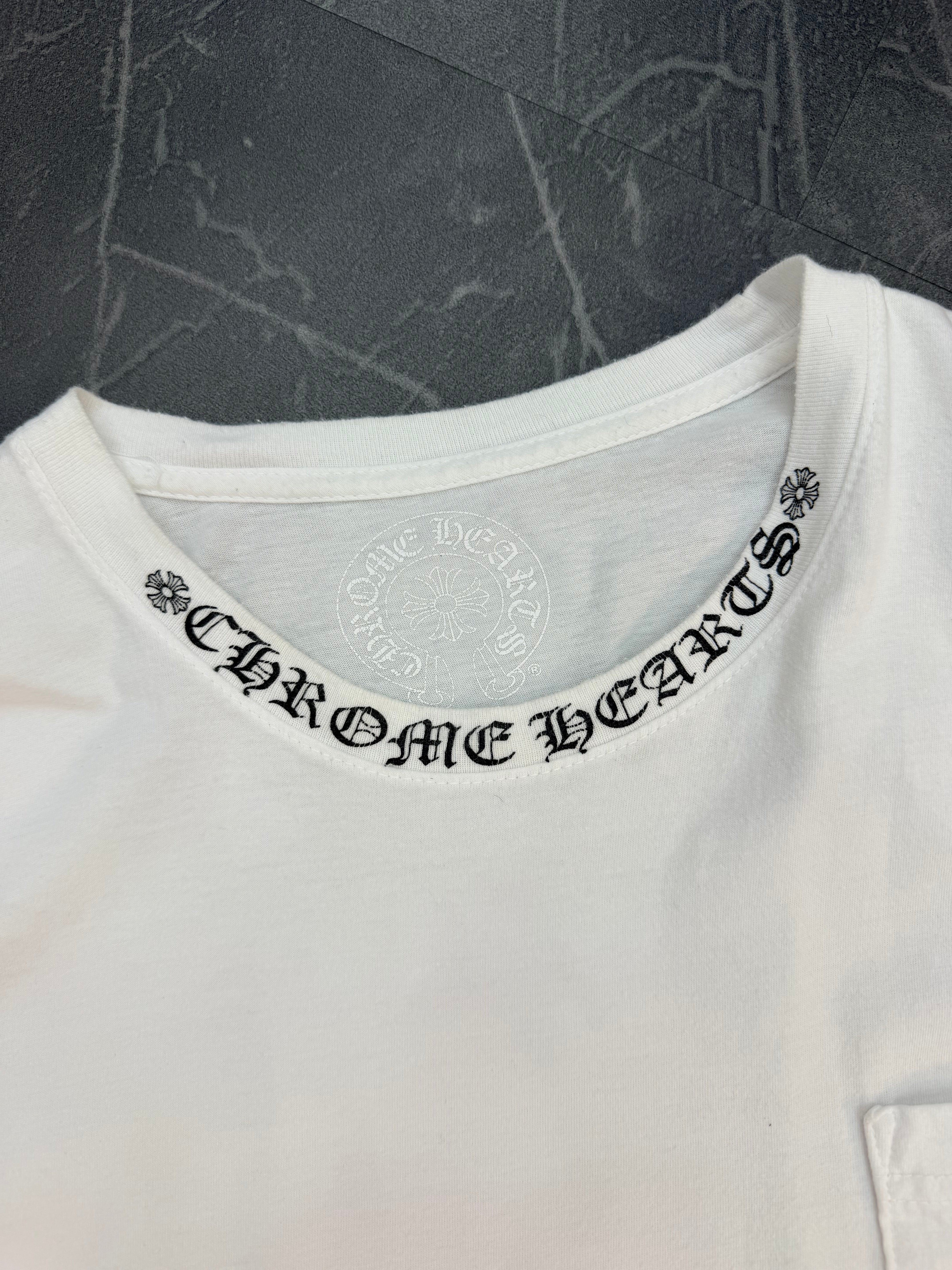 Chrome Hearts Neck Logo Tee “White”