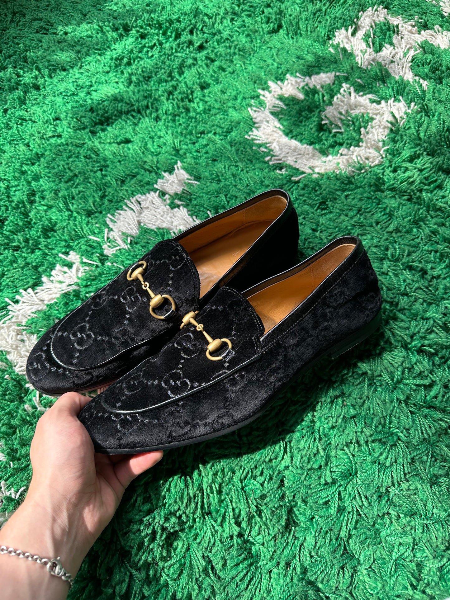 Gucci Jordaan GG Velvet Loafer