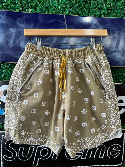 Rhude Bandana Shorts “Beige”