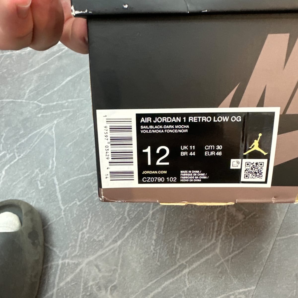 Jordan 1 Retro Low OG Mocha (Size 12) (Tried On)