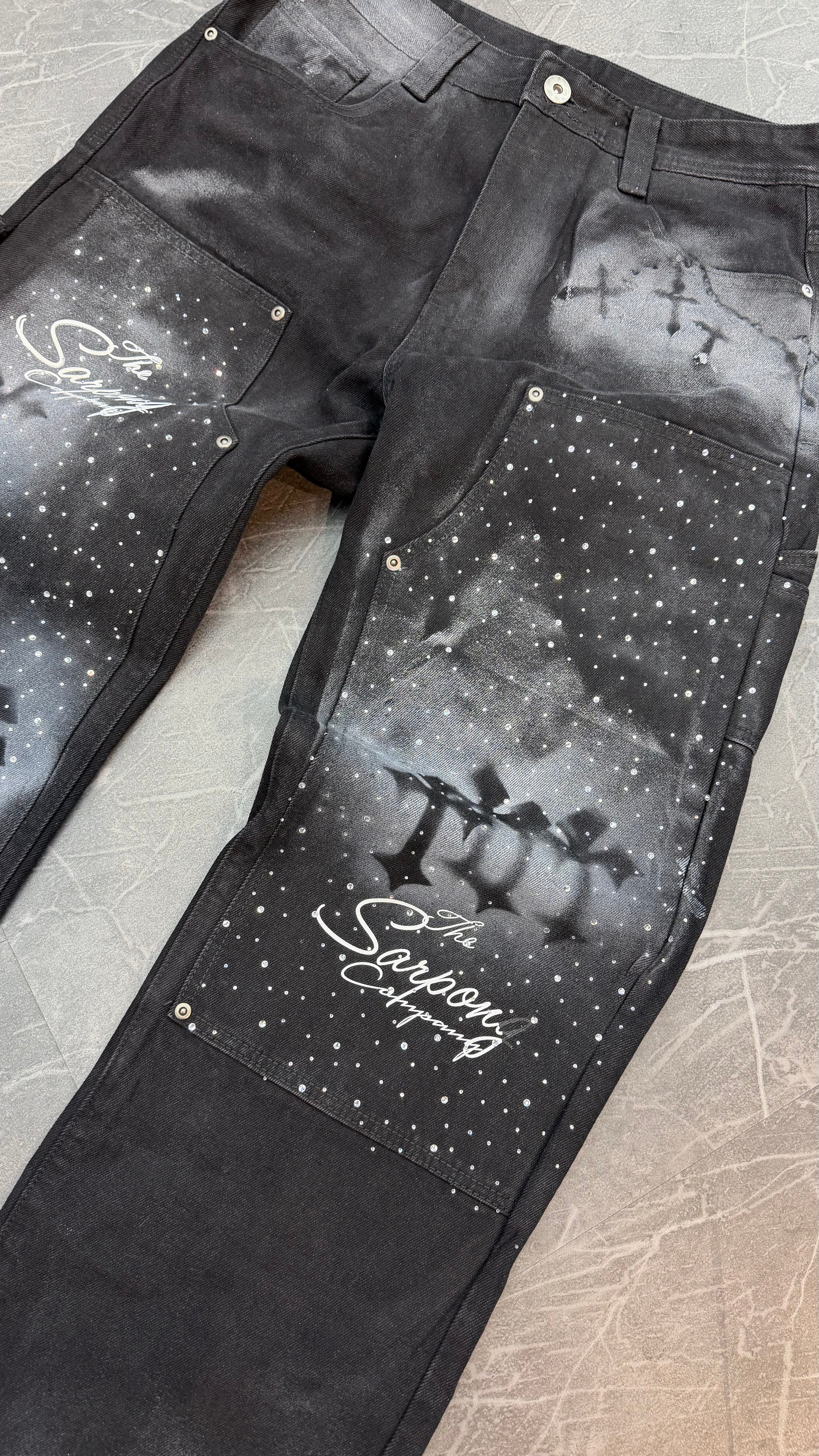 TSC Black Denim Jeans
