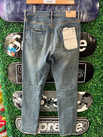 Purple Brand Jeans Blue Denim Rips (32)