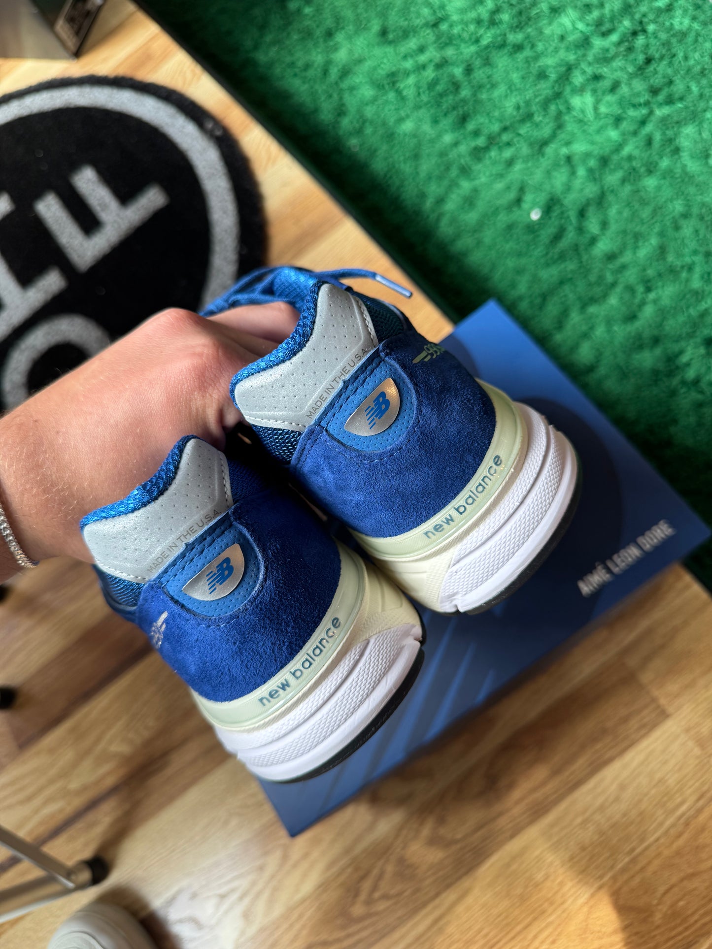 New Balance 990v4 “miUSA Aime Leon Dore Blue”