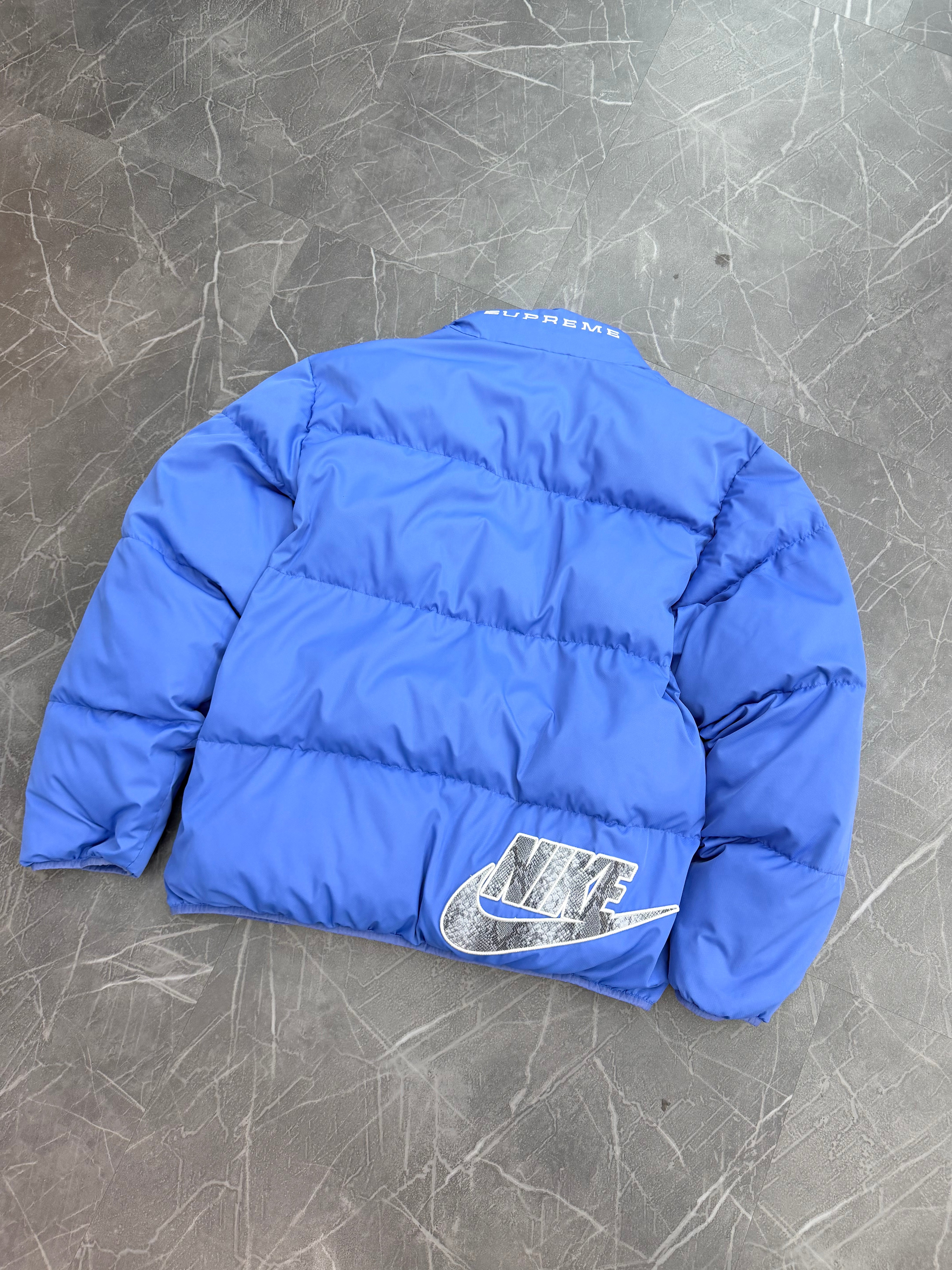 Supreme x Nike Reversible Puffer “Blue”