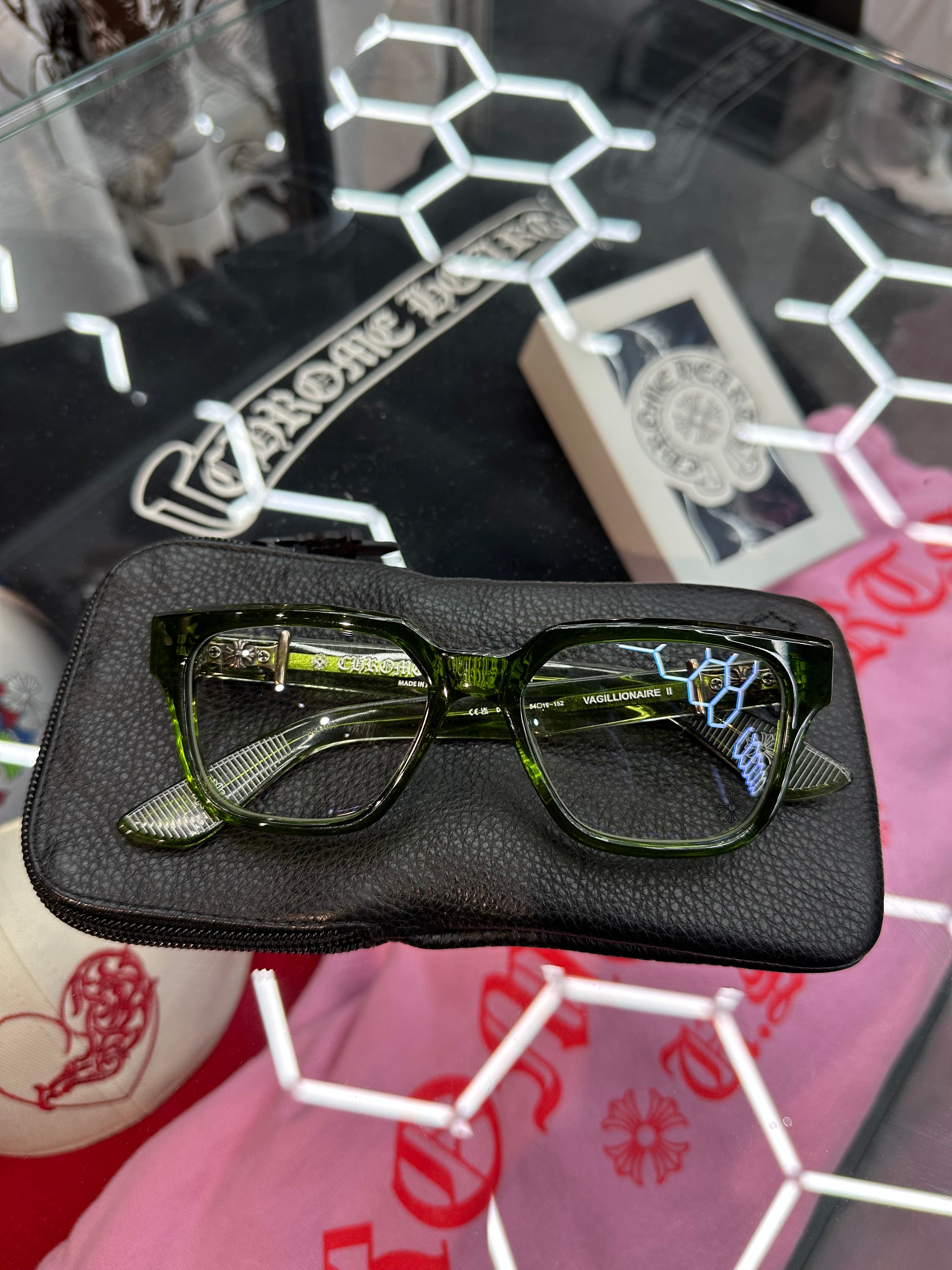 Chrome Hearts VAGILLIONAIRE II Glasses Green
